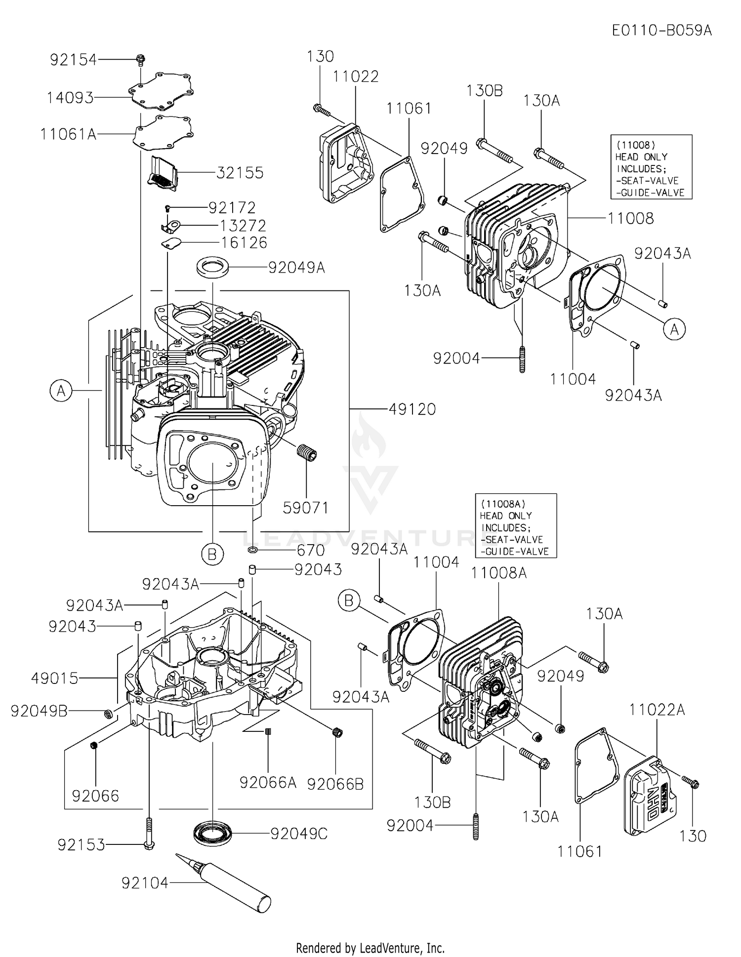 FS730V-ES25 CYLINDER & CRANKCASE