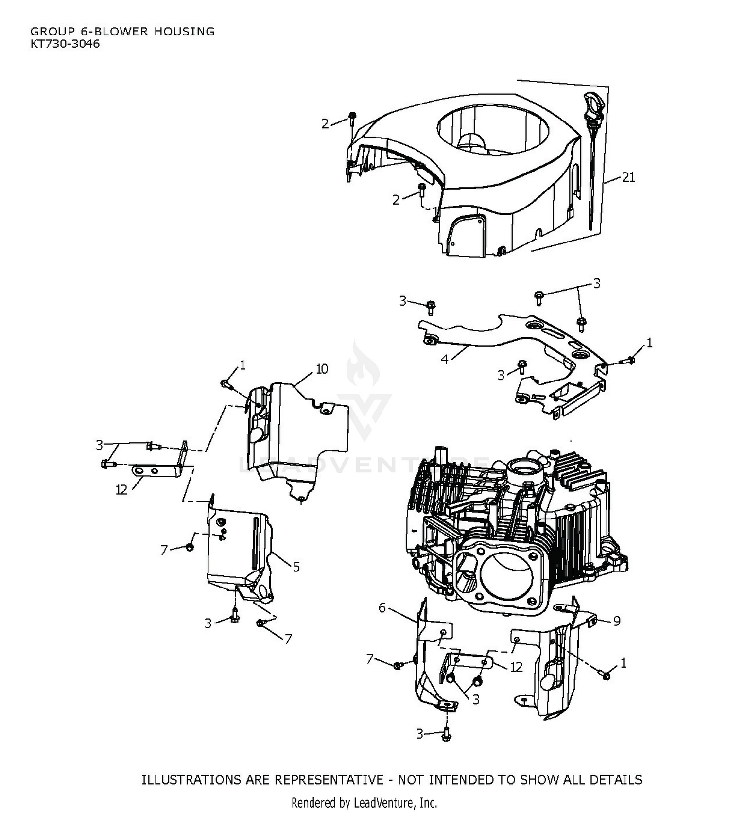KT730-3046 Blower Housing