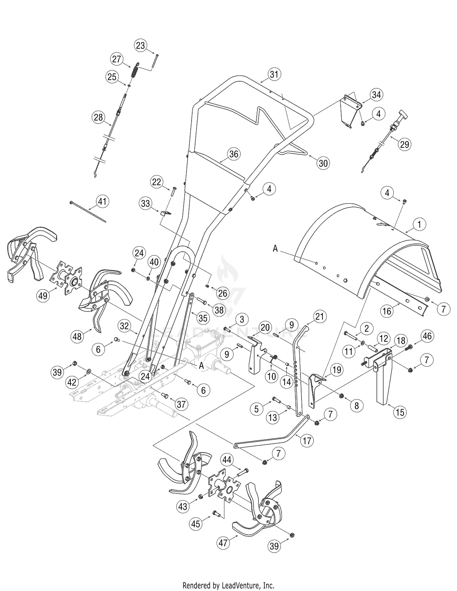 Troy bilt super online bronco rototiller