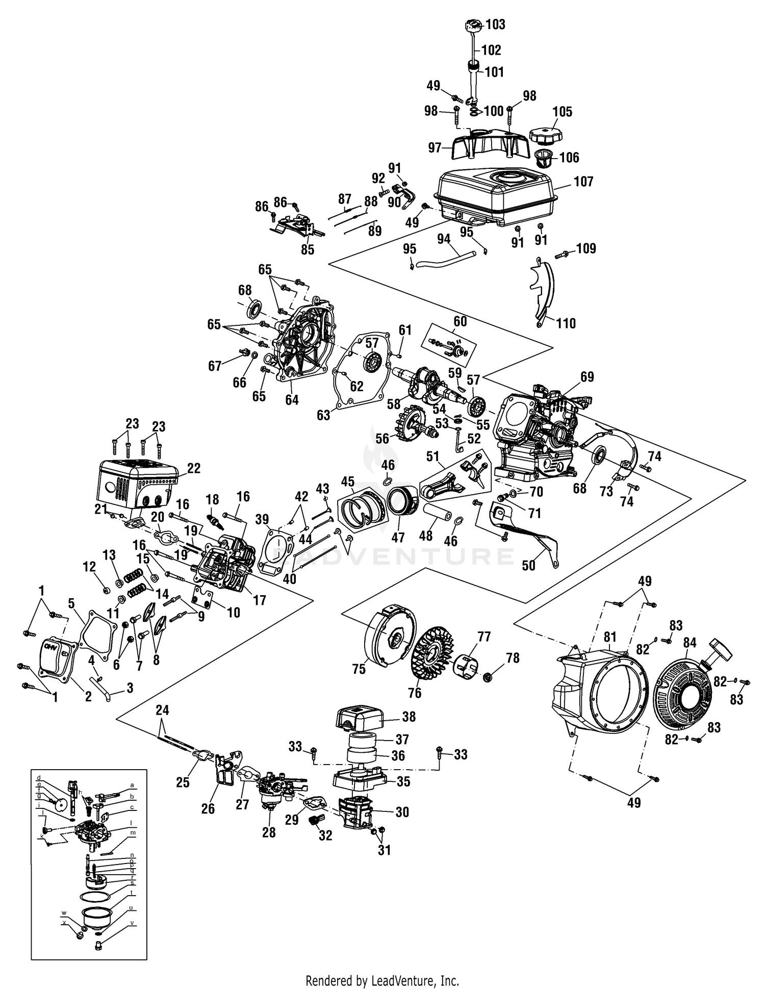 Engine Assembly 170-V0A