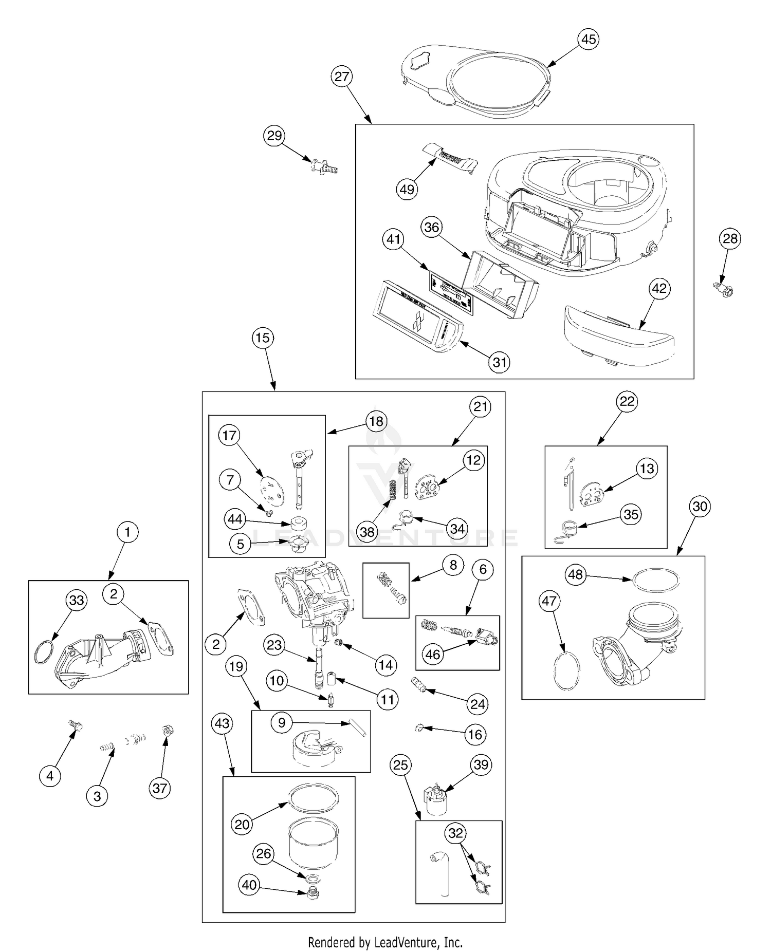 Cub Cadet RZT42 B S Intek 17BA5A4G709 17BA5A4G710 17BA5A4G712