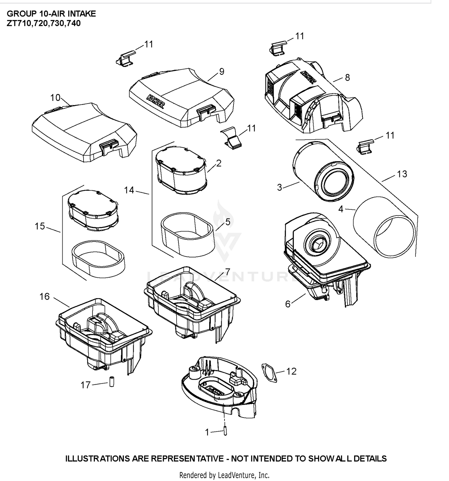 ZT740-3064 Air Intake