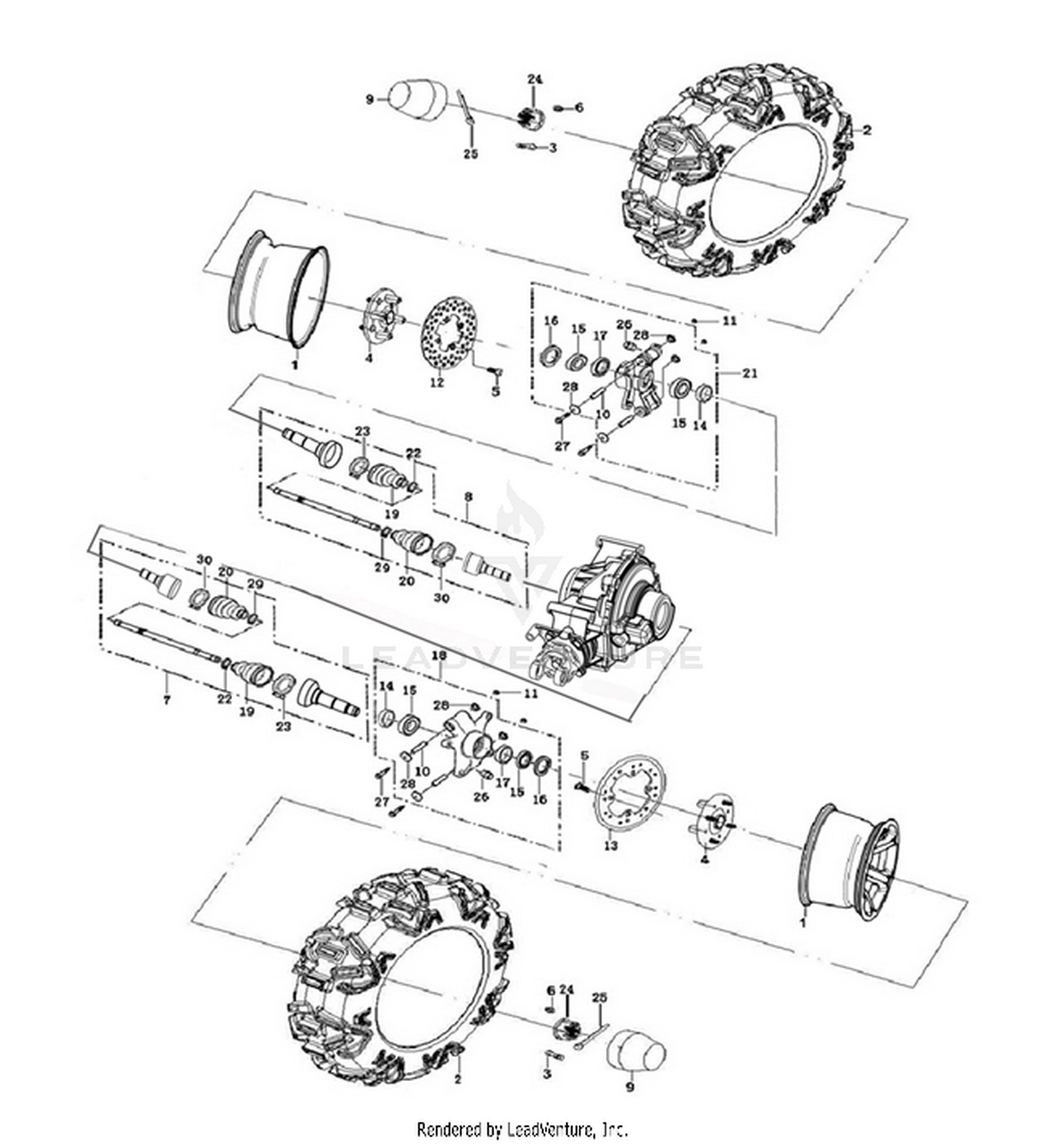 Half Shaft - Rear