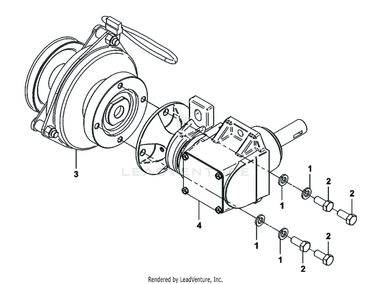 A2057_01 Drive Assembly Exploded Parts View