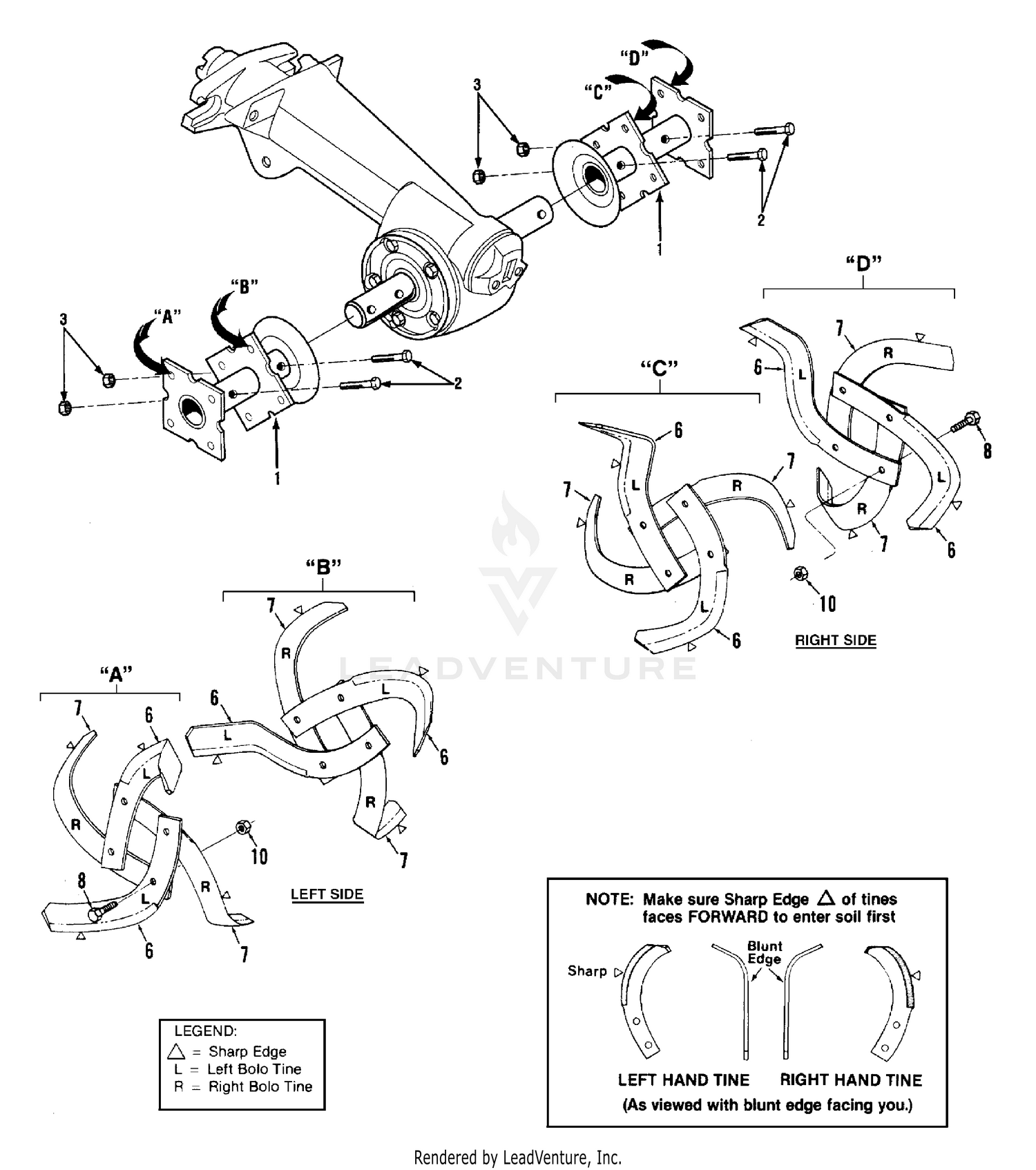 Bolo Tine Assemblies