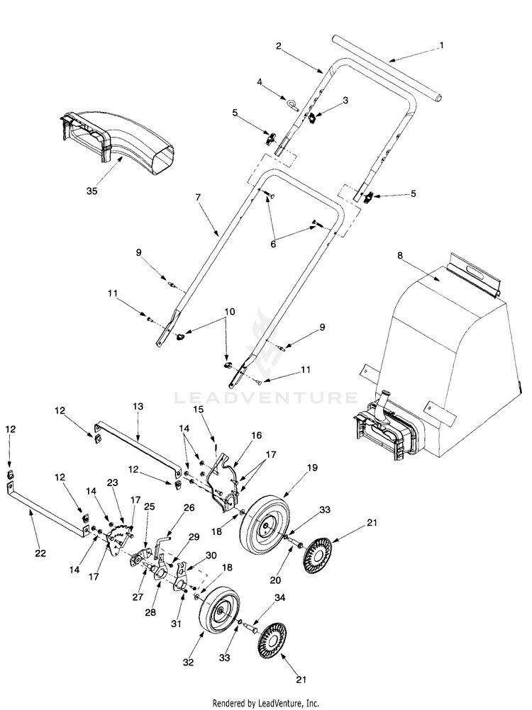 Craftsman 24A-031E099 (247.770100) (1999) Chipper/Shredder | Partswarehouse