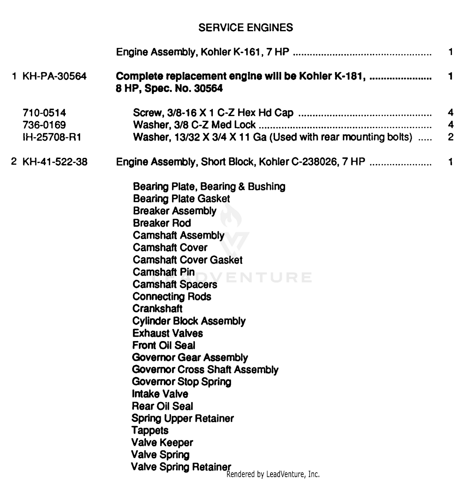 Service Engines