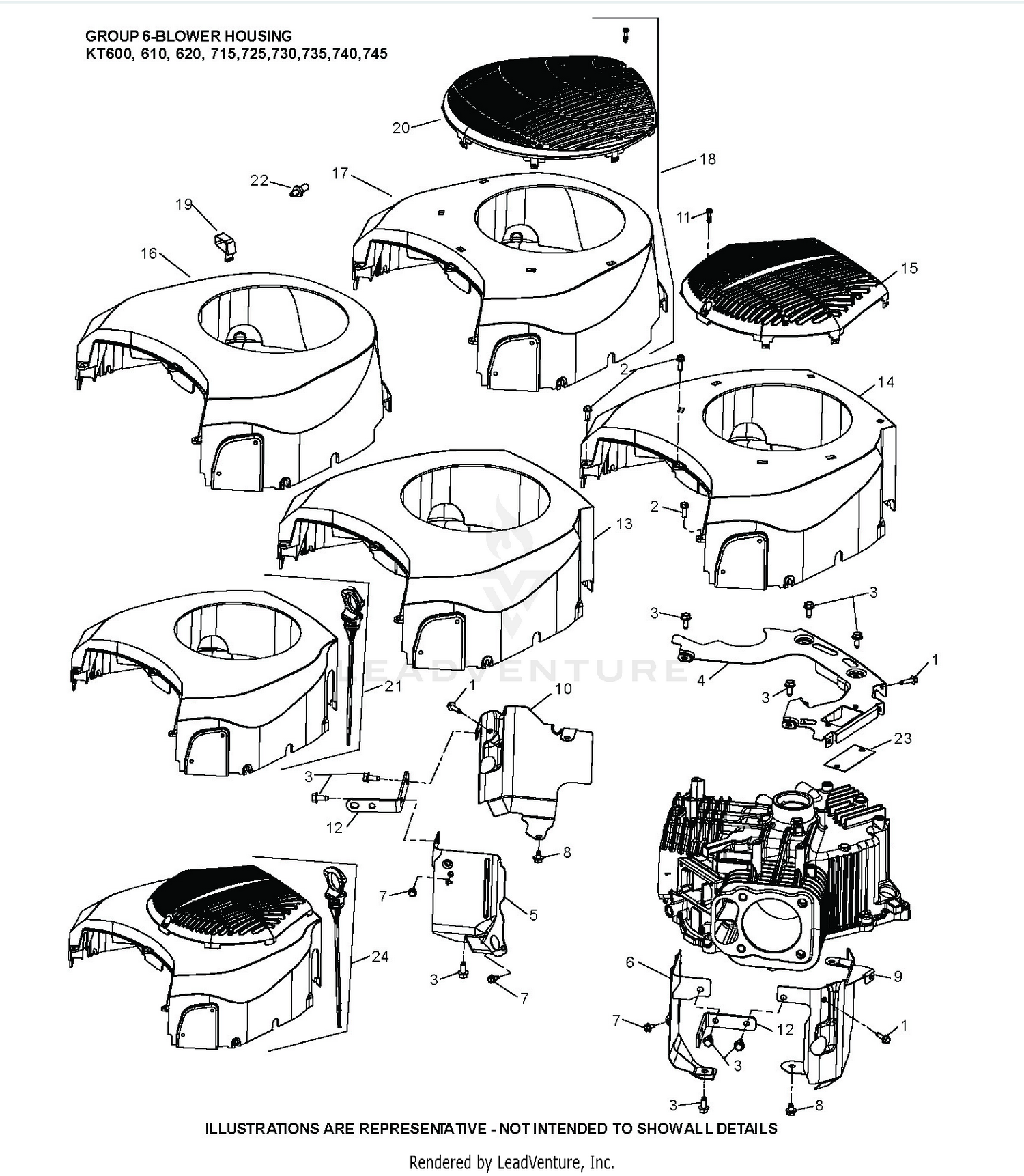KT740-3100 Blower Housing