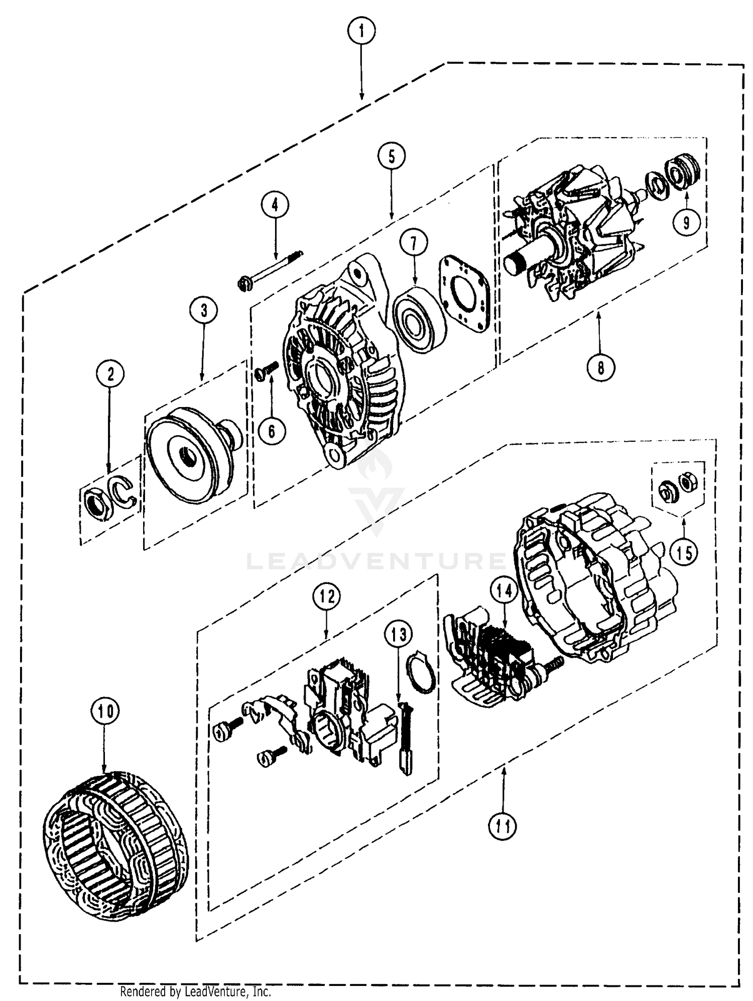 Alternator 26 HP Engine