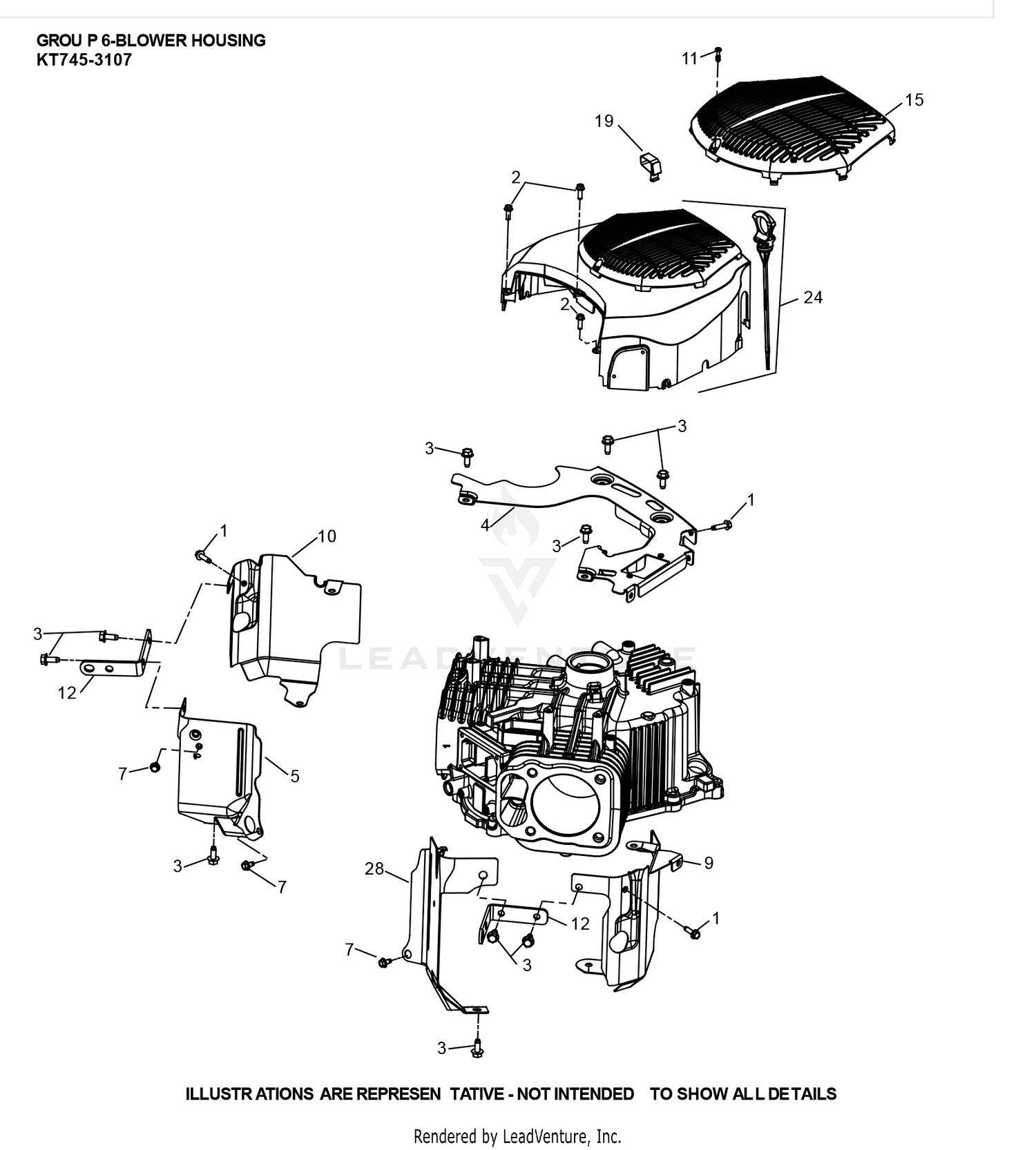 KT745-3107 Blower Housing