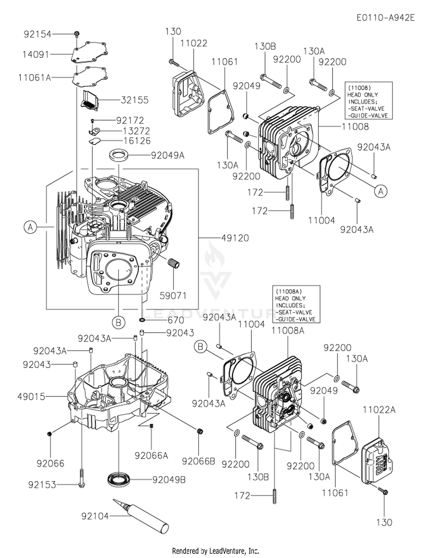 FT730V-AR30 CYLINDER & CRANKCASE