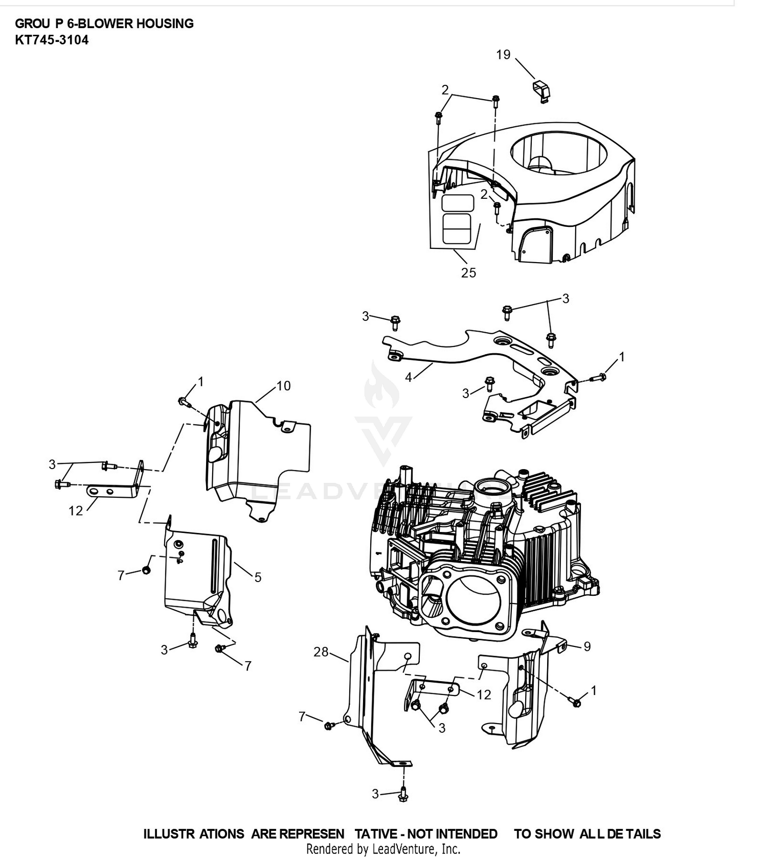 KT745-3104 Blower Housing