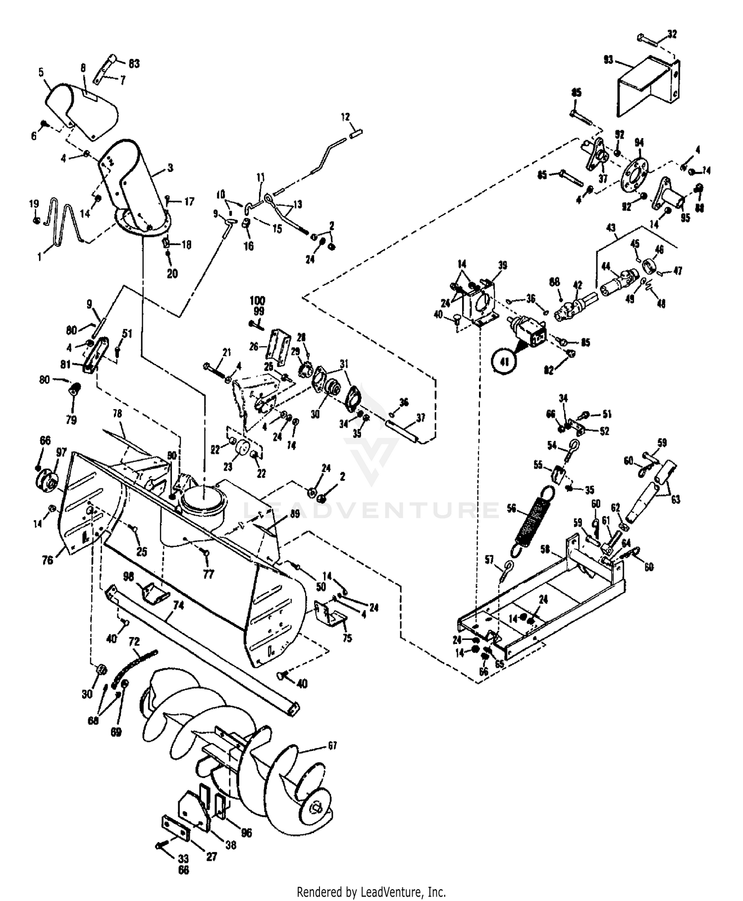 38" SNOWTHROWER ATTACHMENT