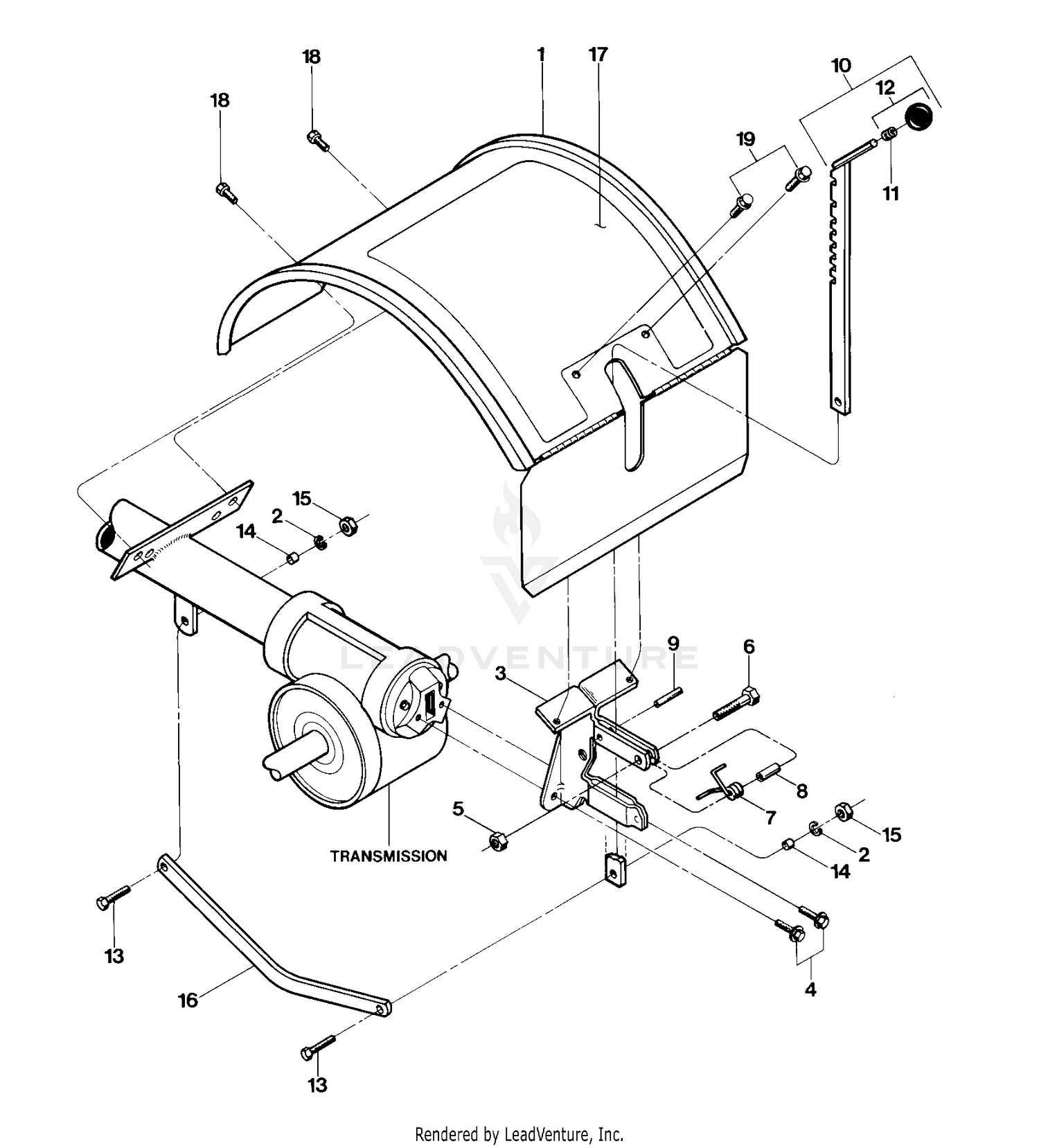 Hood, Bracket & Depth Regulator