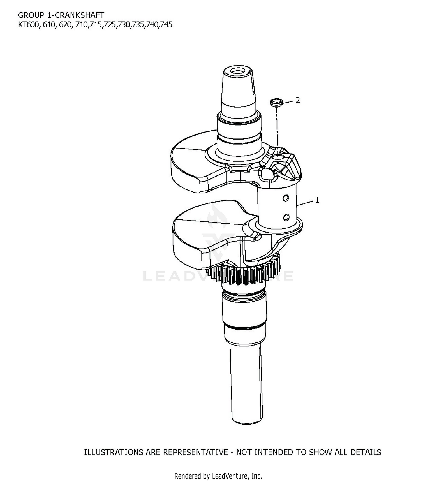 KT715-3063 Crank Shaft