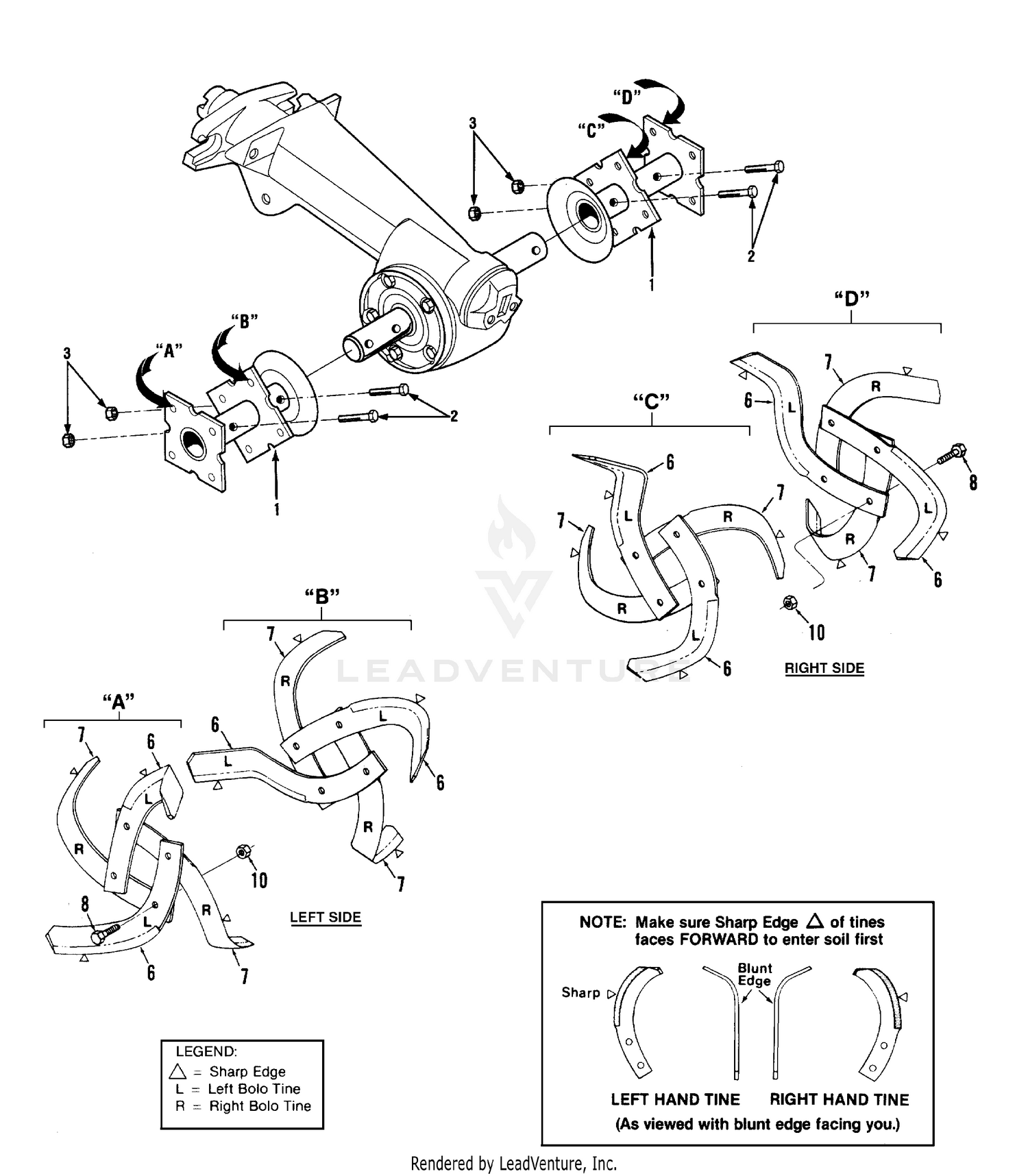Bolo Tine Assemblies