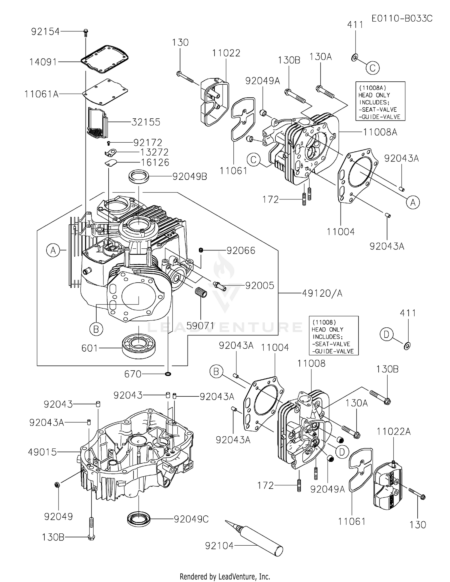 FX801V-GS15 CYLINDER & CRANKCASE