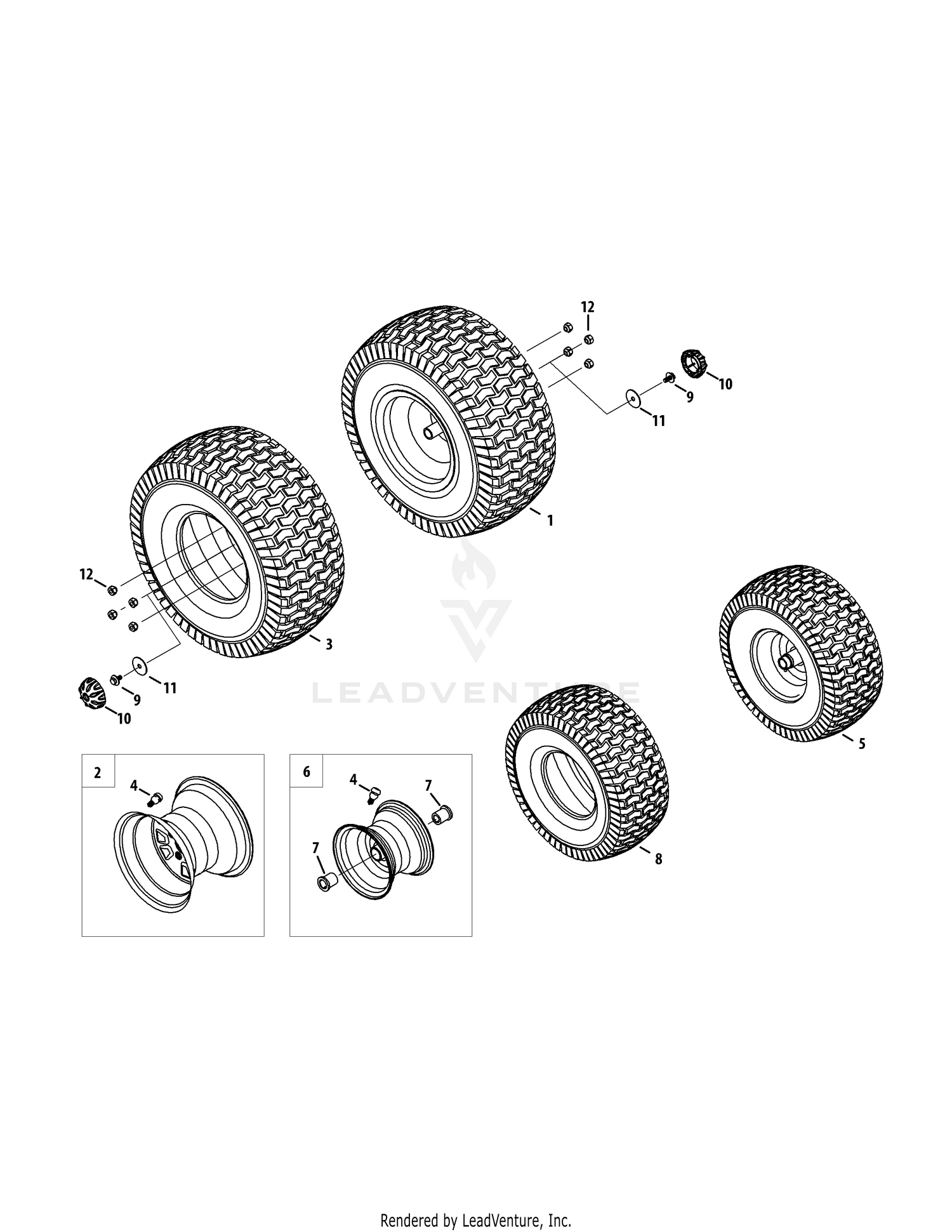 Cub cadet rear wheels hot sale