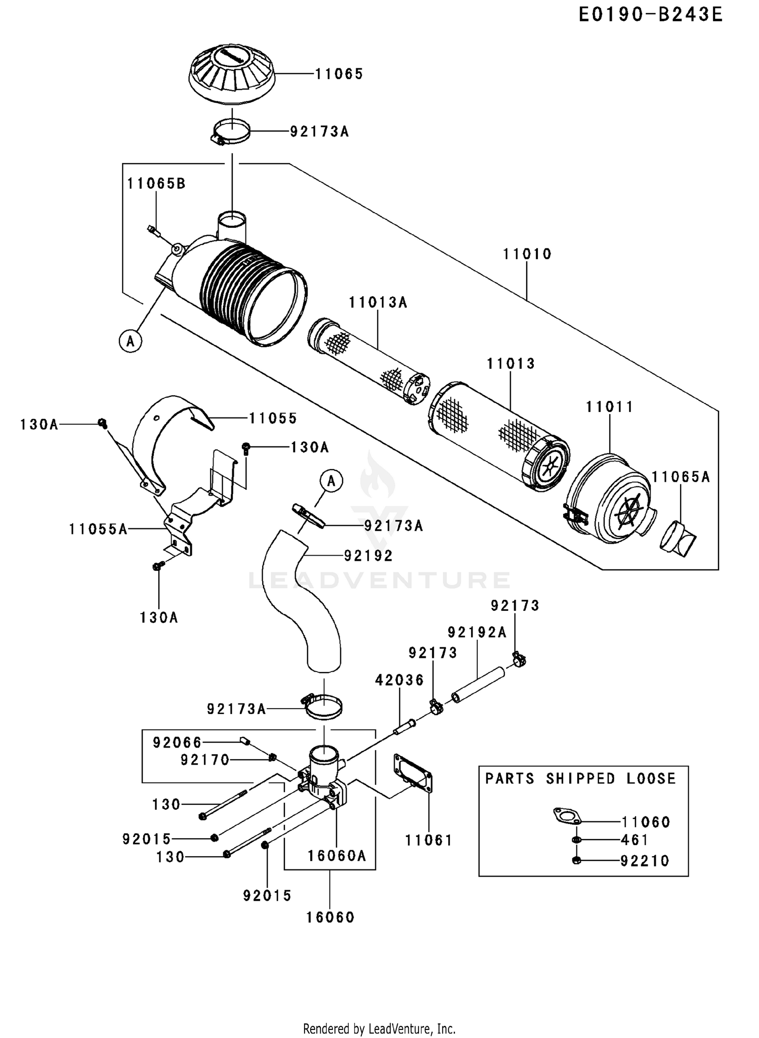 FX730V-AS39 AIR FILTER & MUFFLER