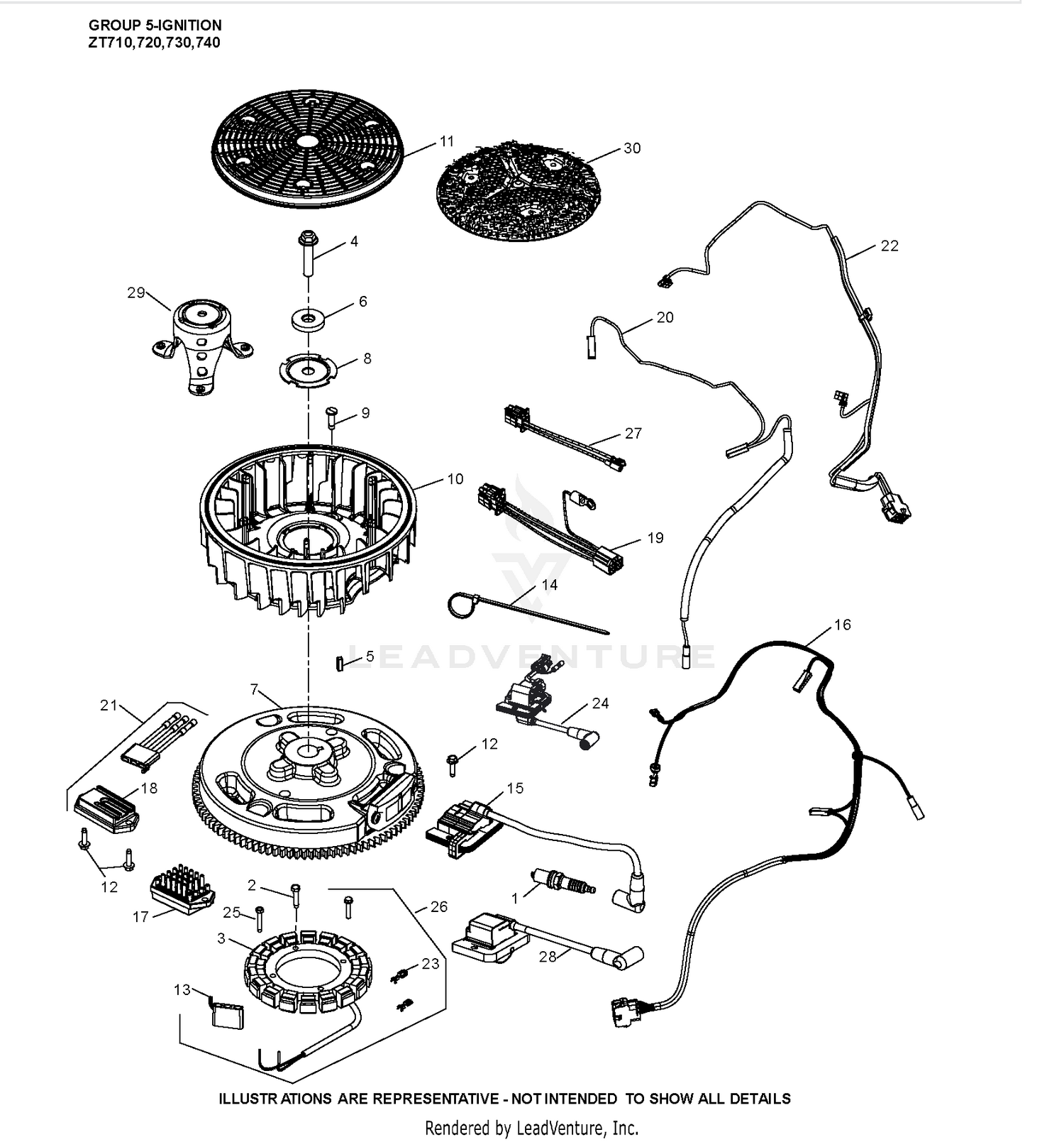 ZT740-3064 Ignition & Charging