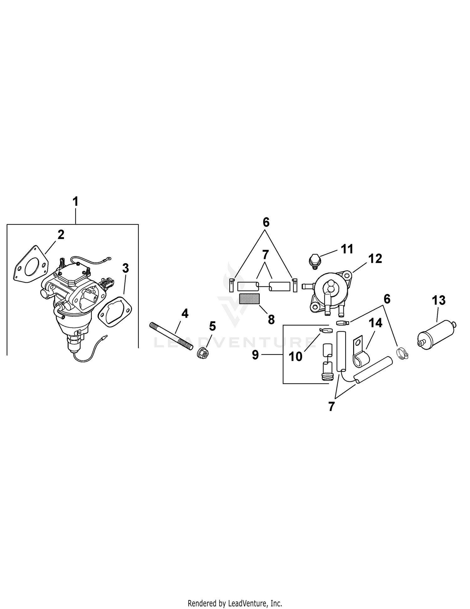 Kohler SV710-0019 Fuel System Carburetor