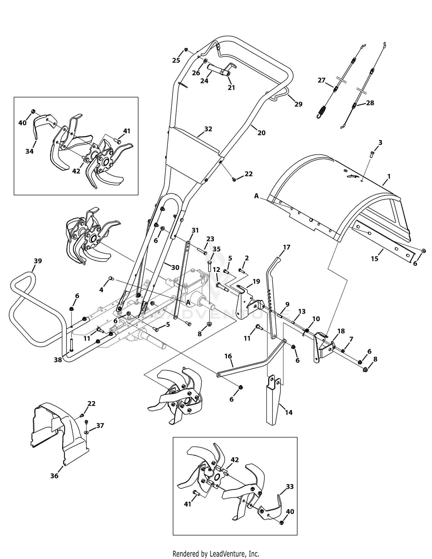 Troy bilt on sale bronco parts