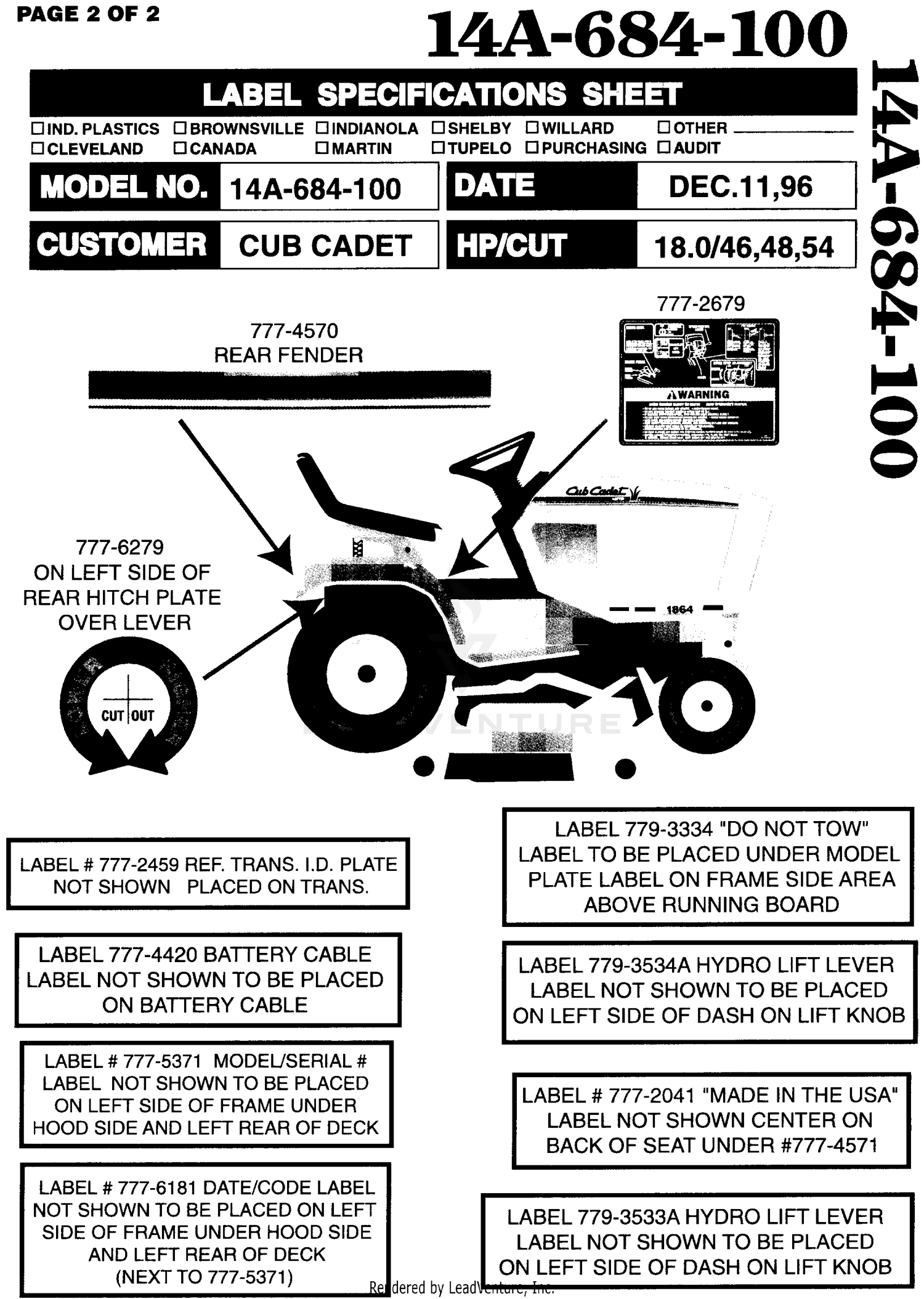 Assembly diagram