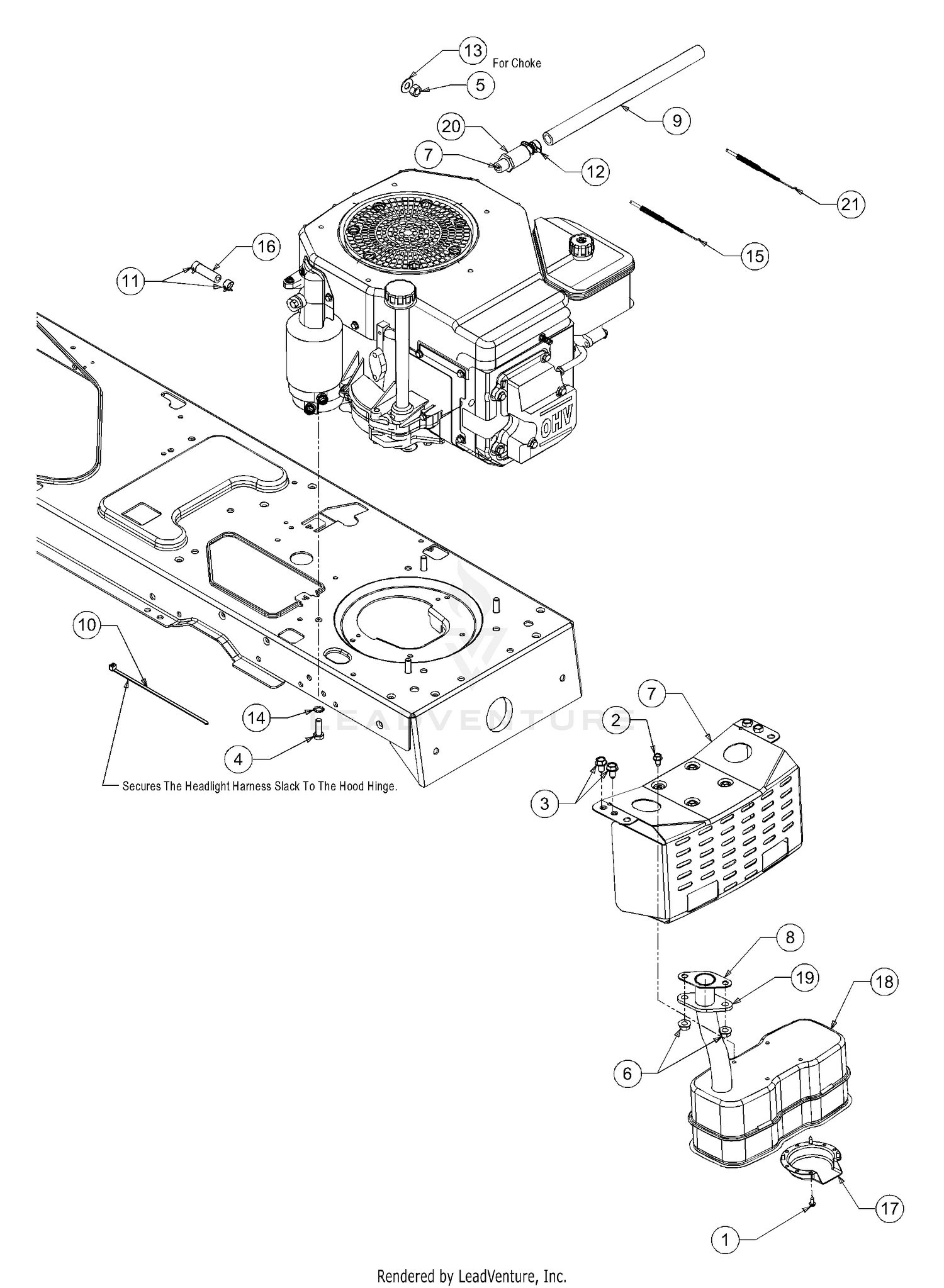 Cub cadet lt1018 outlet engine