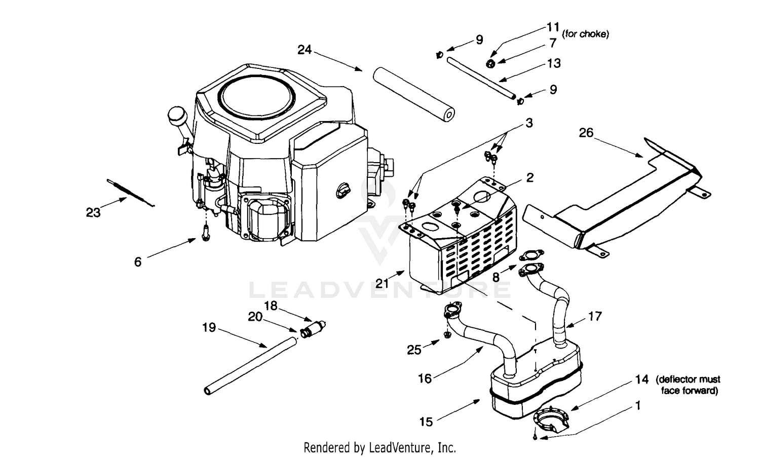 Muffler & Engine Accessories Kohler Twin-Cylinder