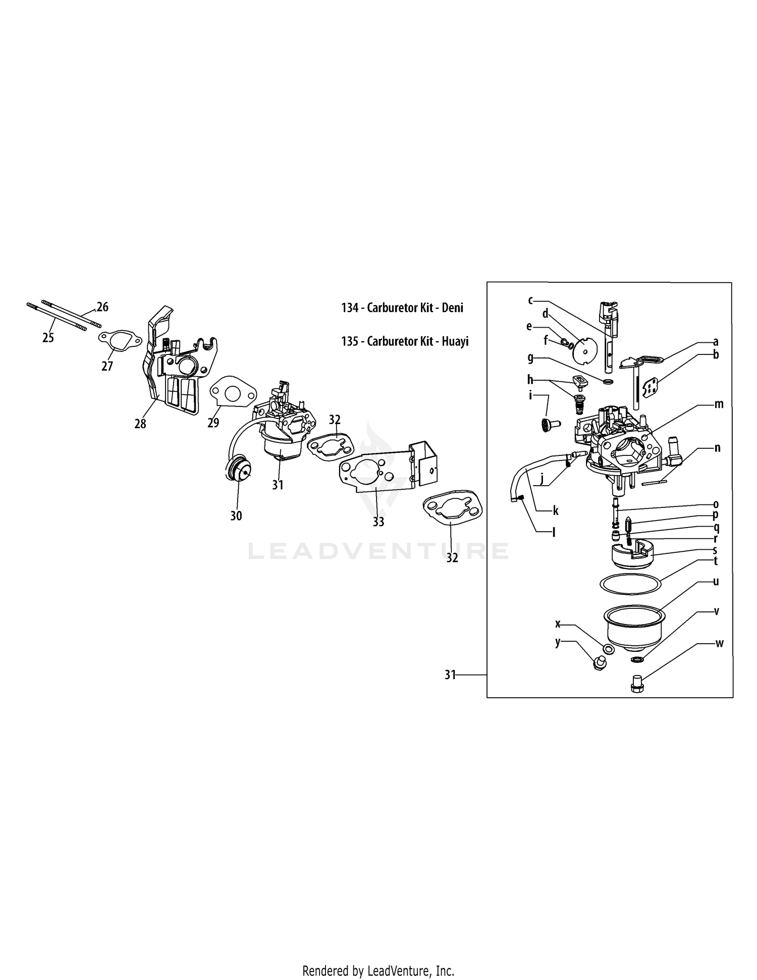 MTD 270-SUA Engine 270-SUA Carburetor Assembly