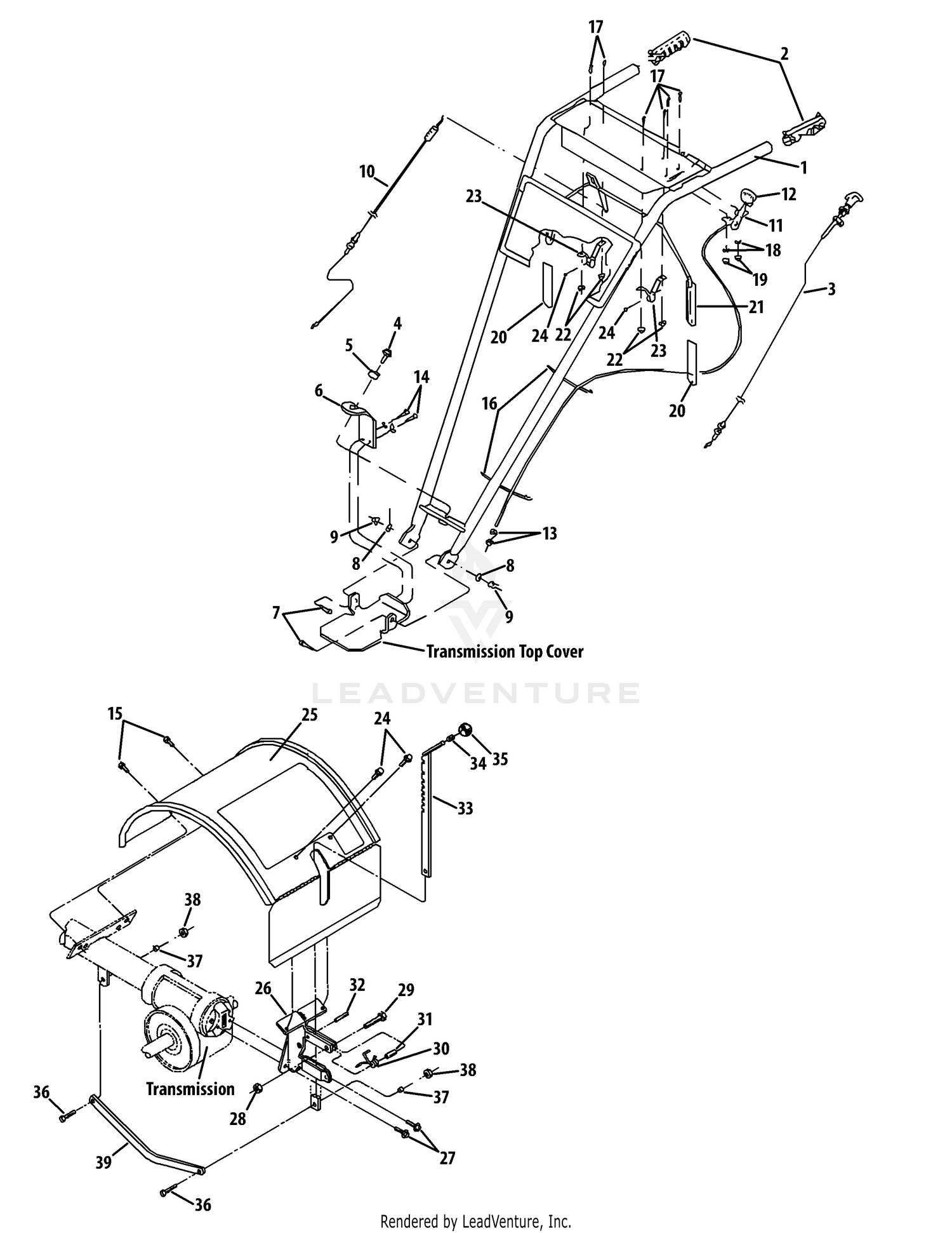 Handle & Tine Shield 21A-66X