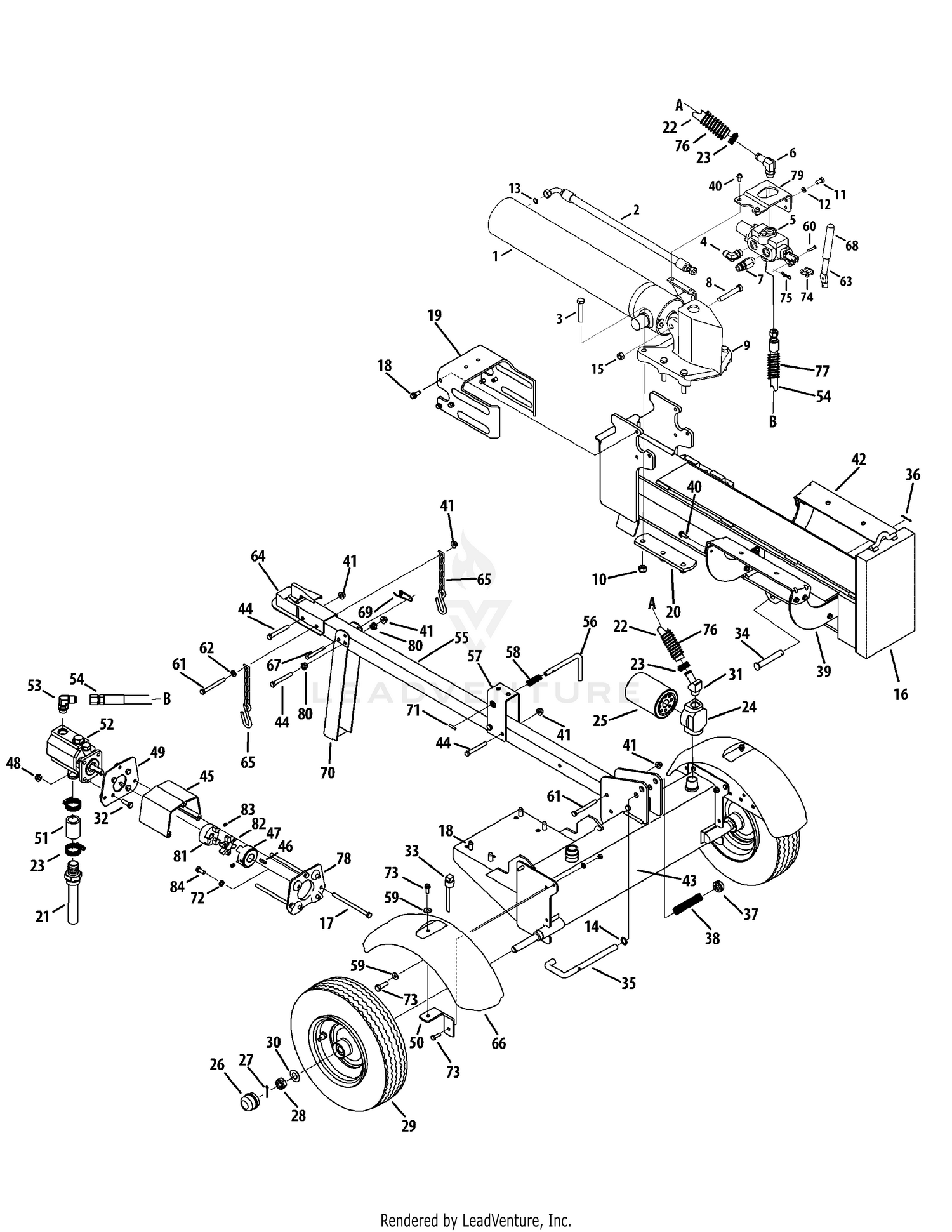 Log Splitter TB27 (TB Engine)