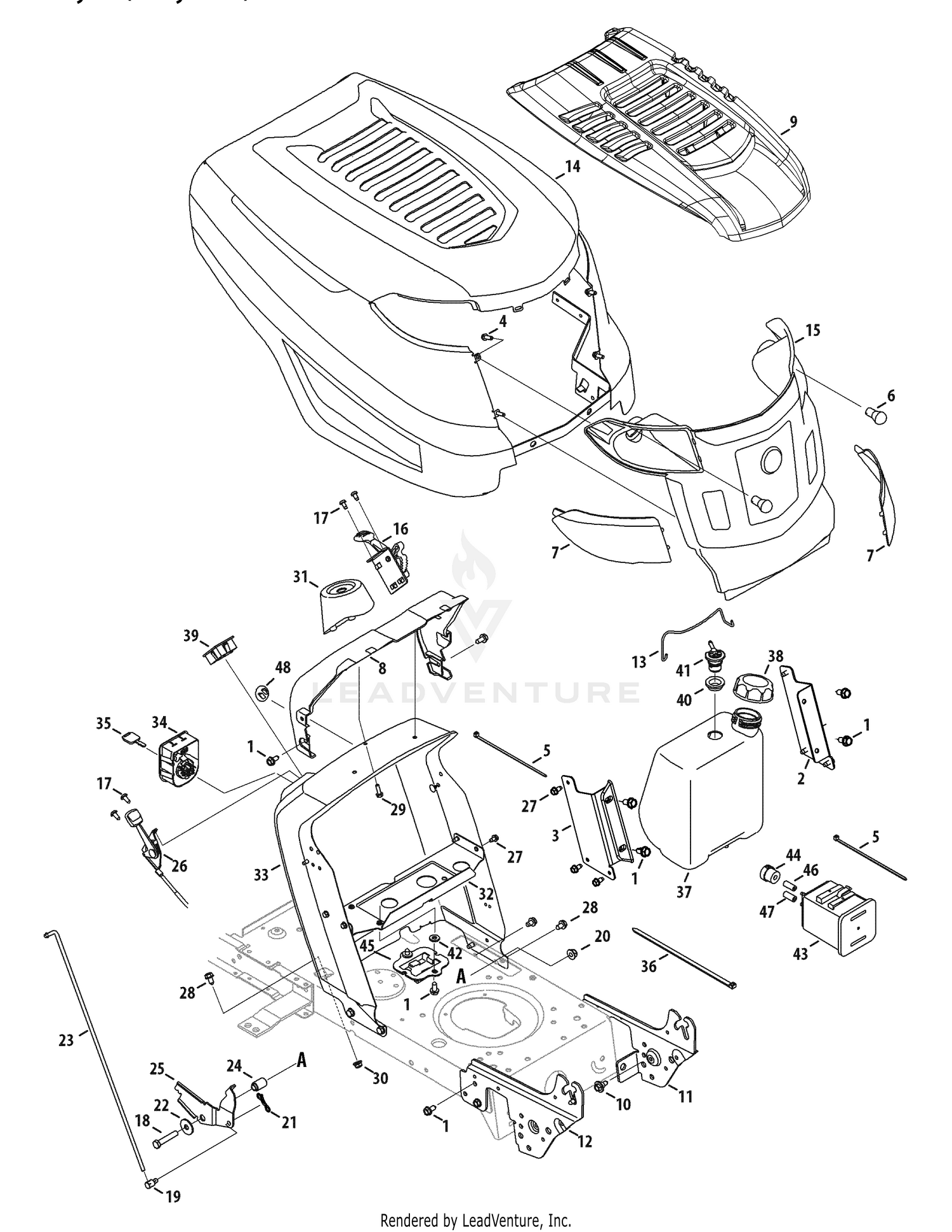 Hood & Grille Assembly
