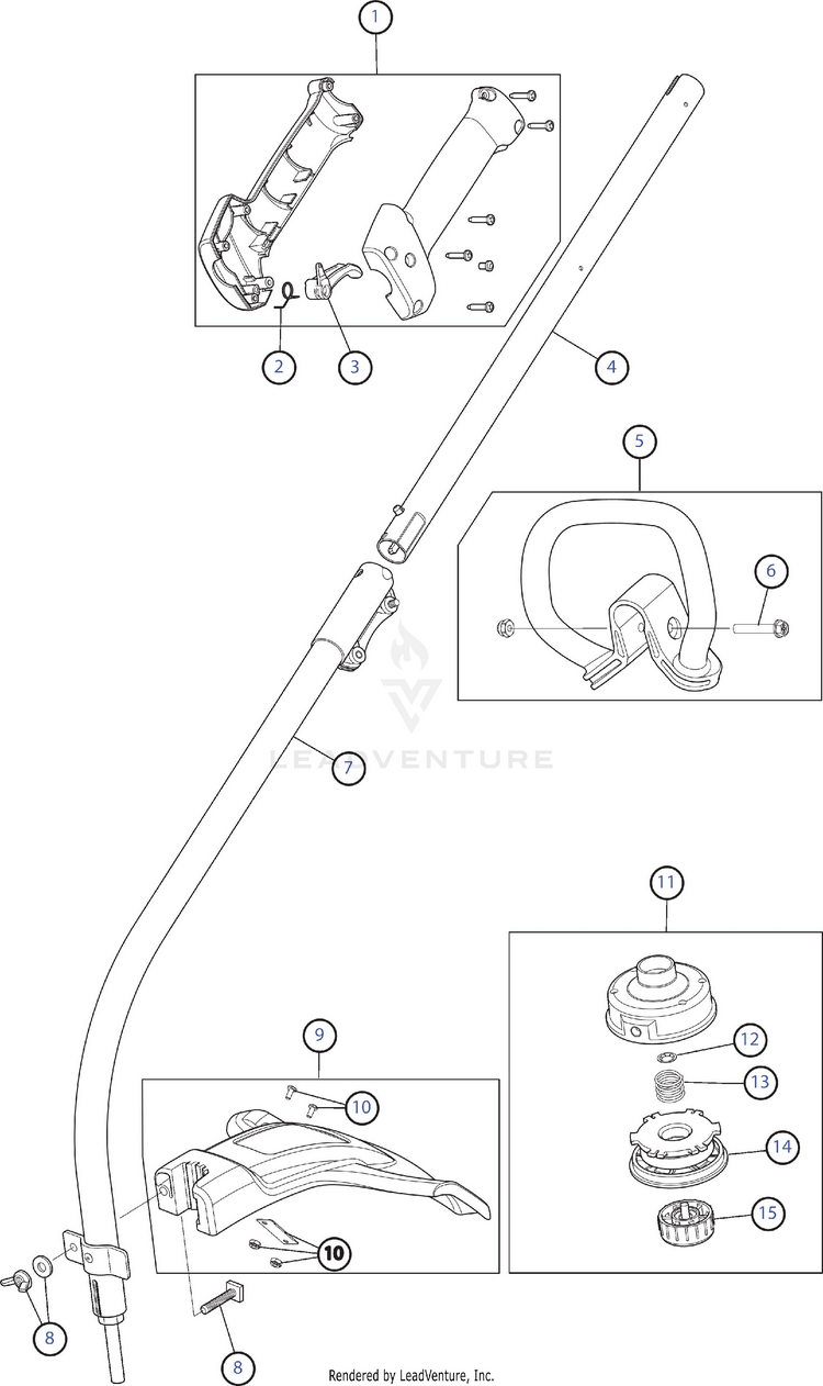 Hyper Tough by MTD H2500 41ADZ01C735 Gas String Trimmer PartsWarehouse