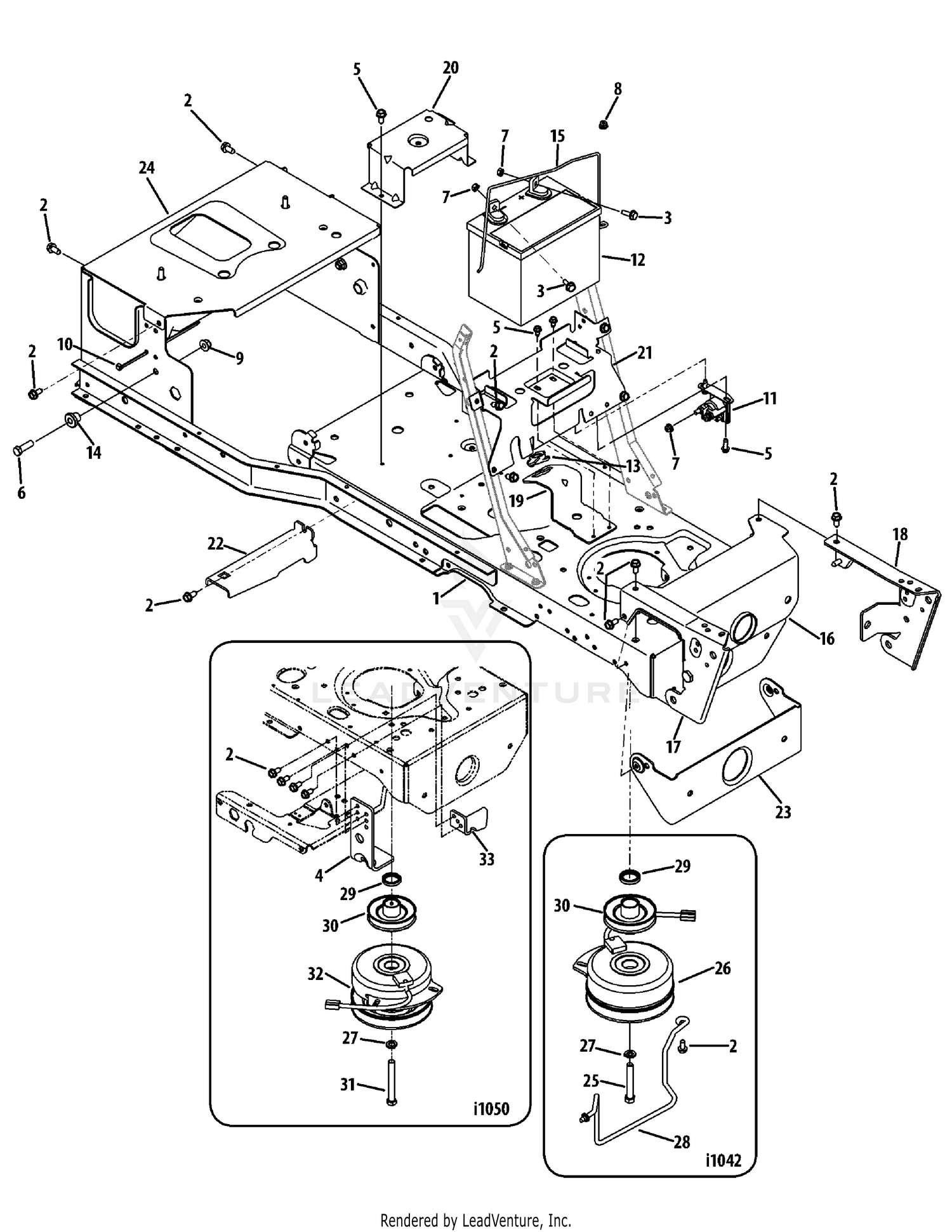 Cub cadet i1042 drive belt replacement sale