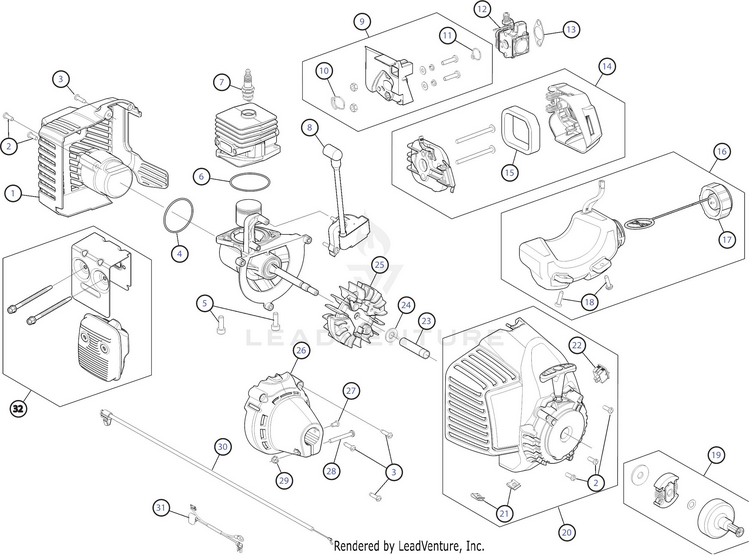 Bolens BL160 41CD170G965 Gas String Trimmers PartsWarehouse