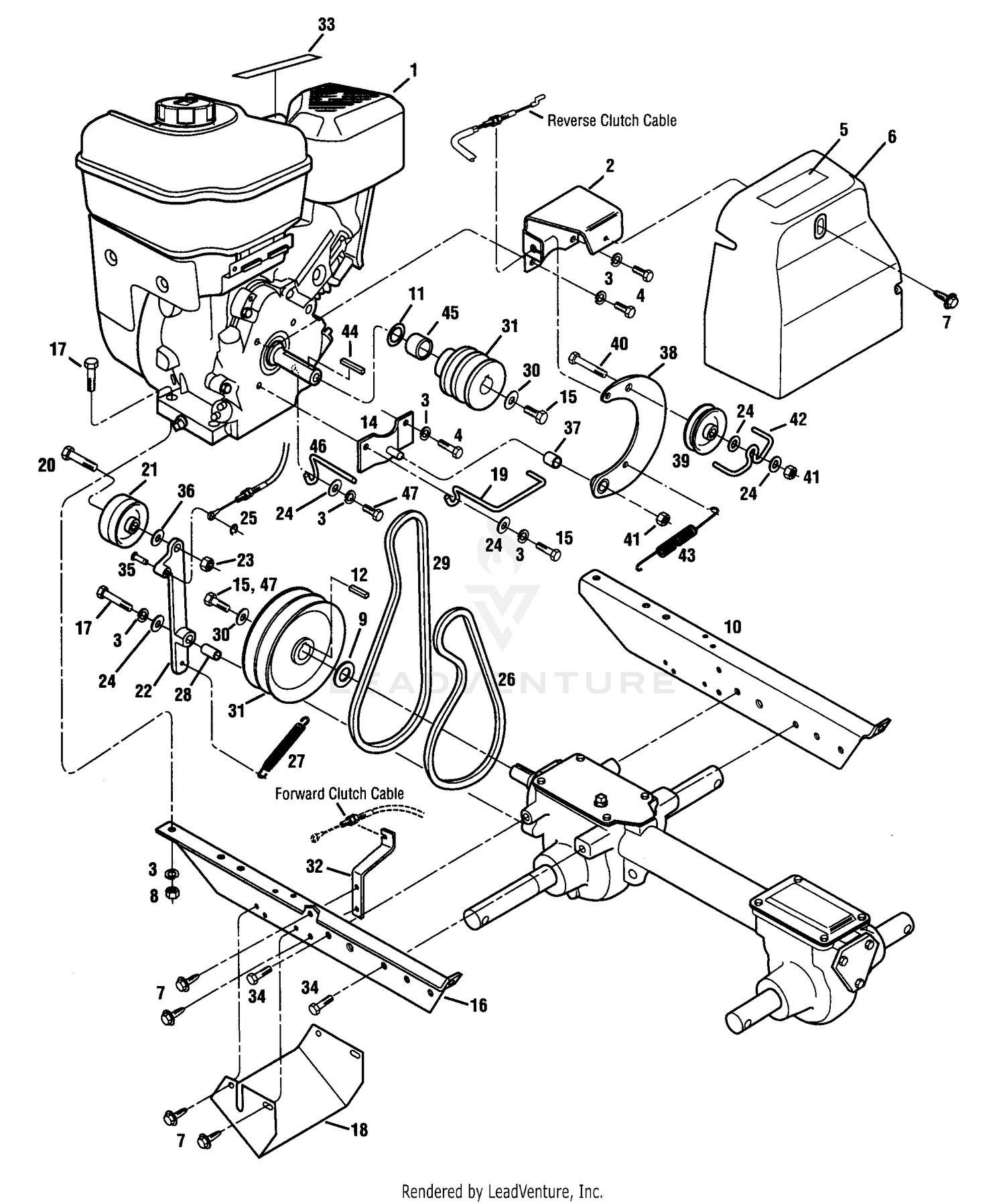 Engine, Engine Brackets And Belt Drive Systems