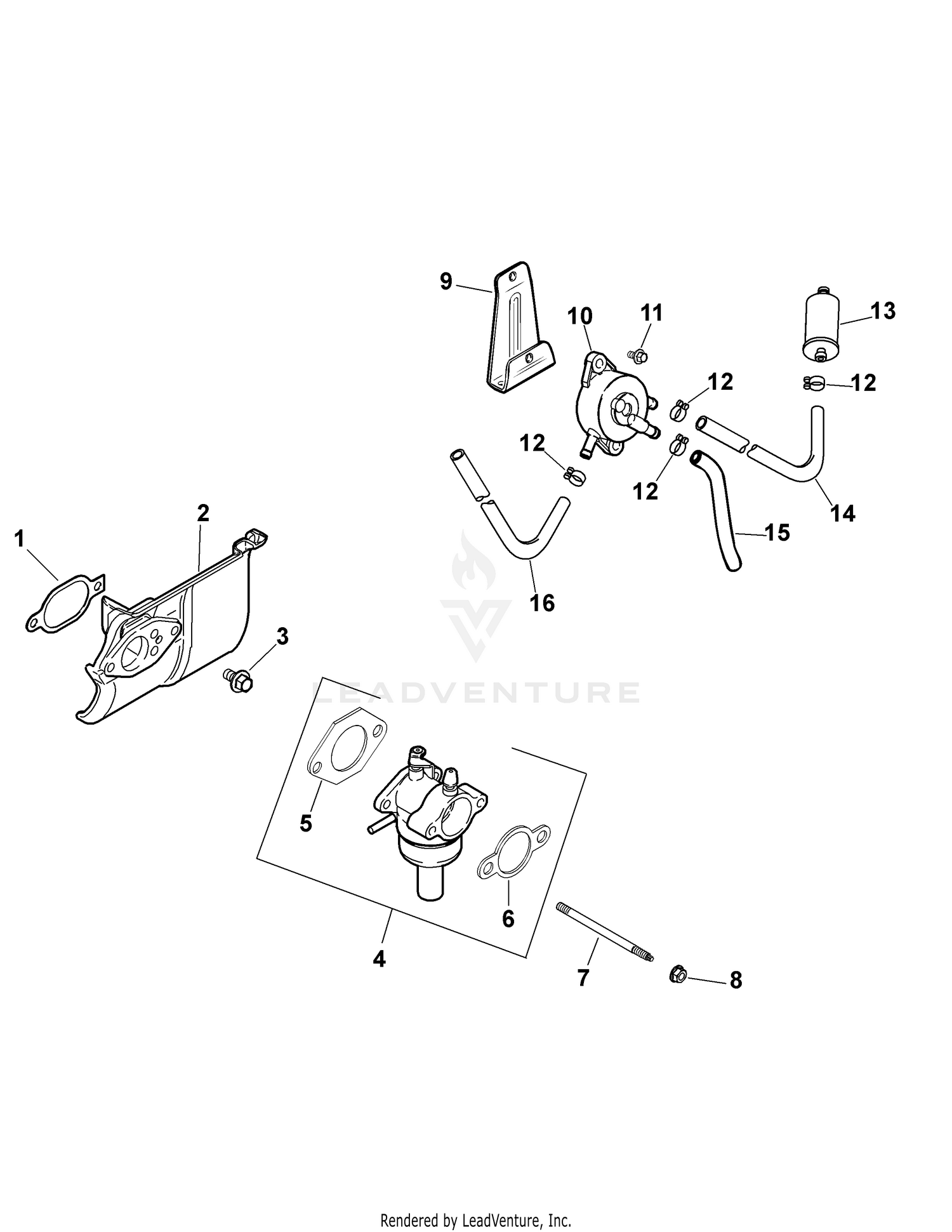 Kohler SV600-0009 Fuel System