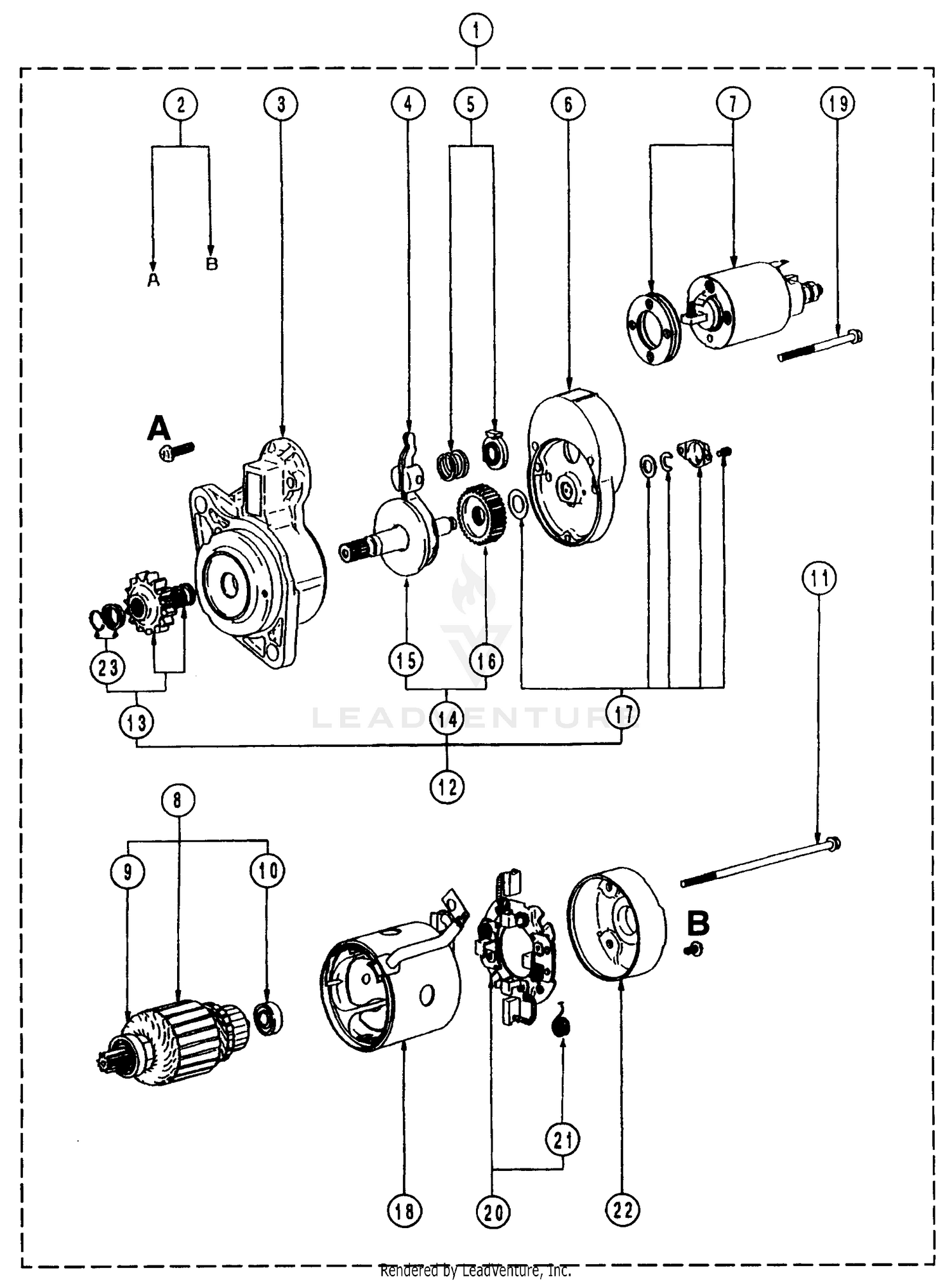 Starter 26 HP Engine