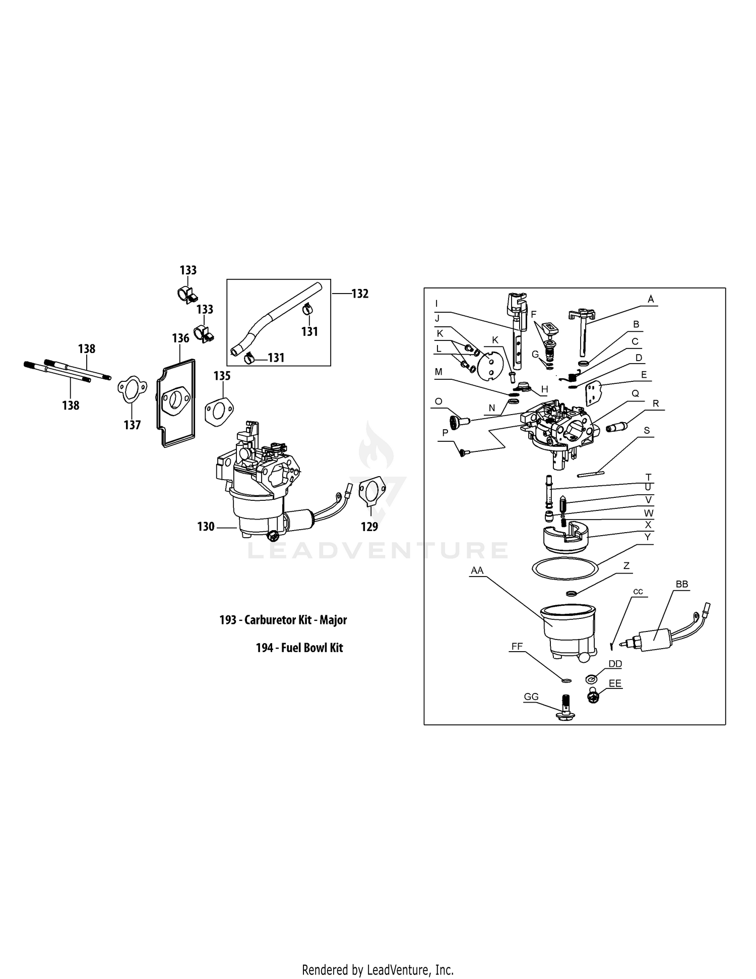 4P90JUD Carburetor Assembly