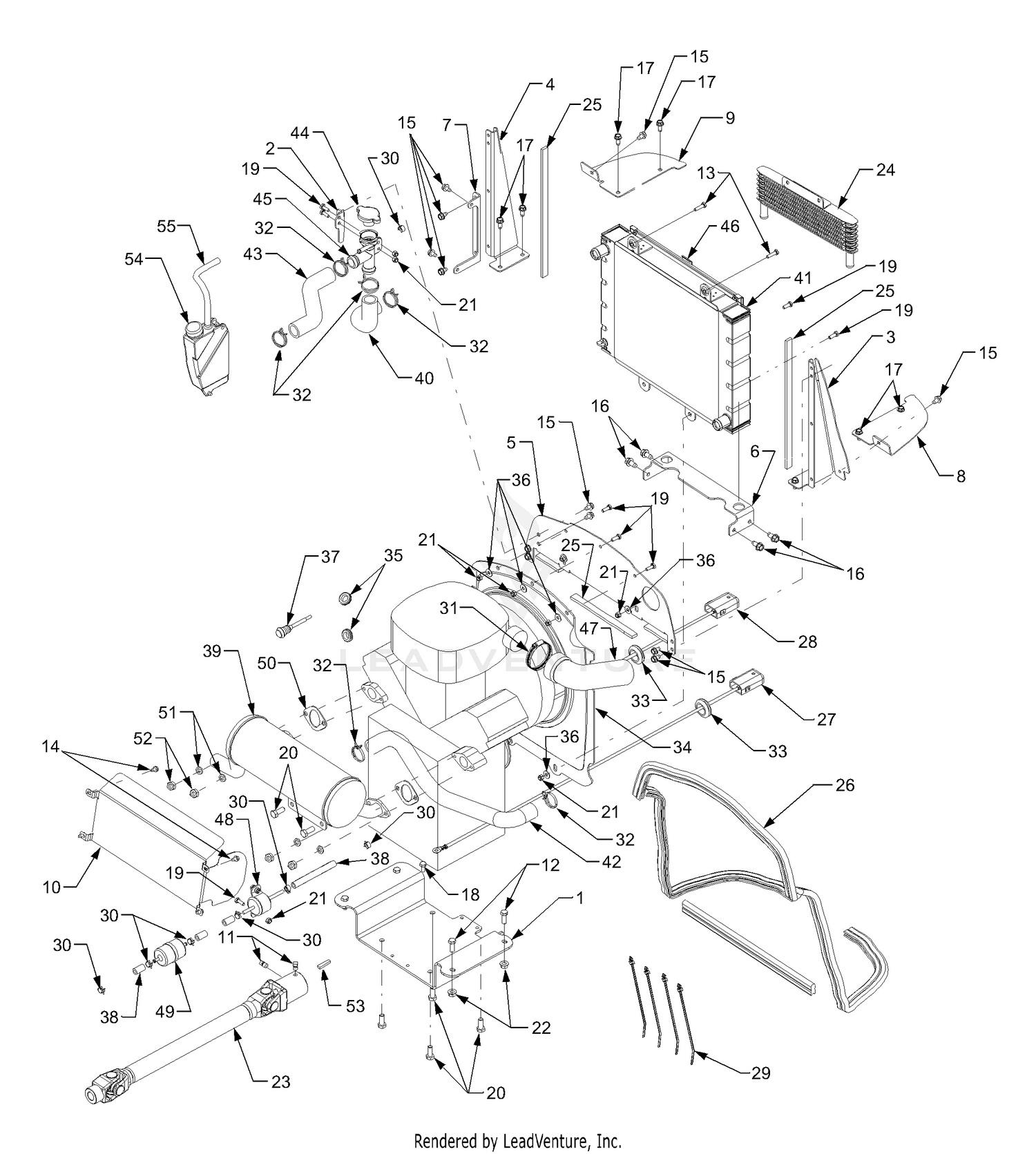 Engine And Drive Shaft