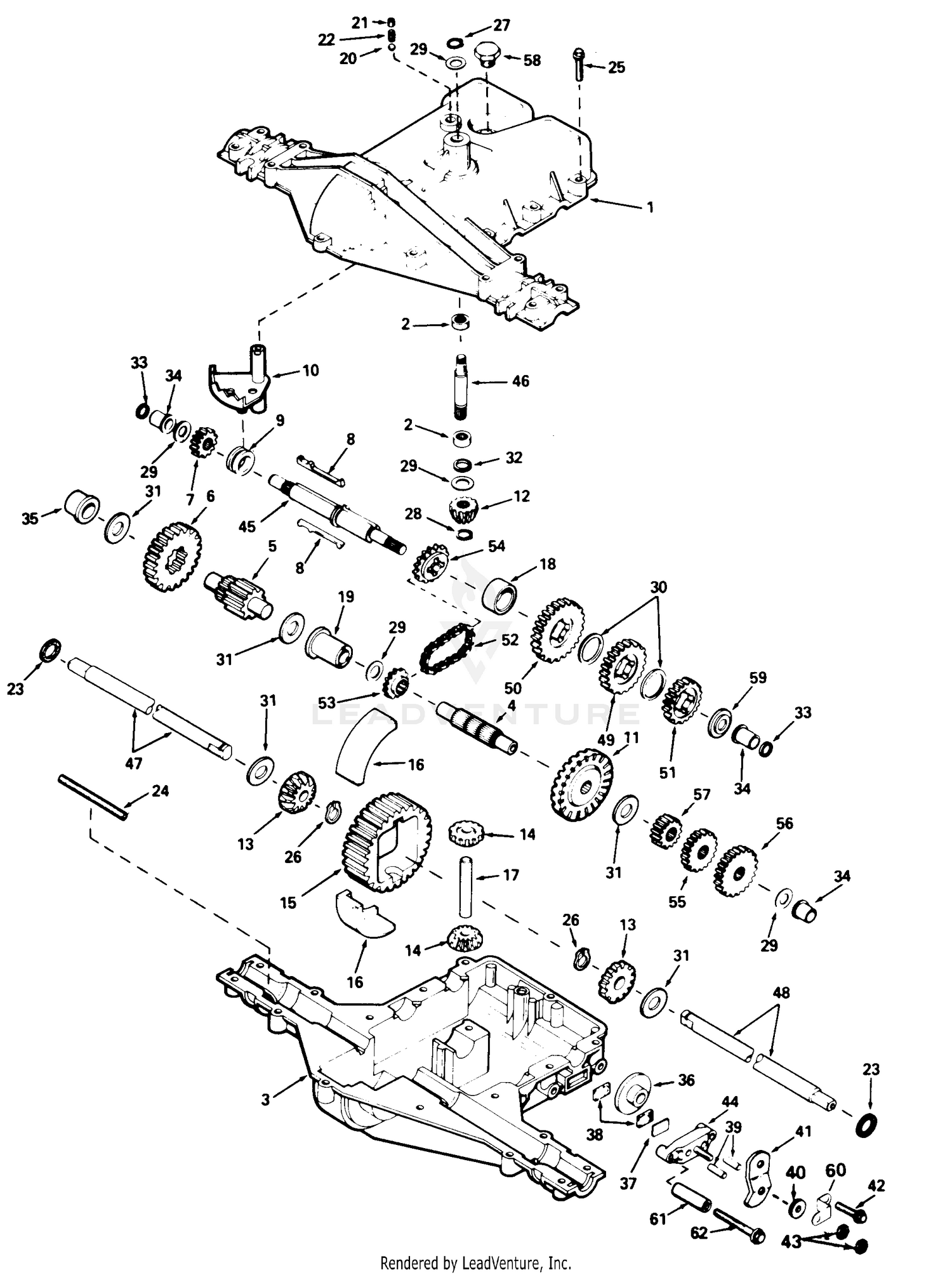 Three Speed Peerless Transaxle