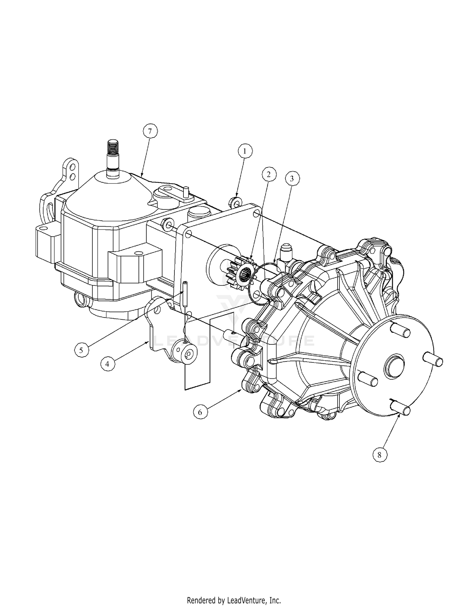 MTD MMZ-2560 53AB5B8J195 Assembly Pump Right Hand