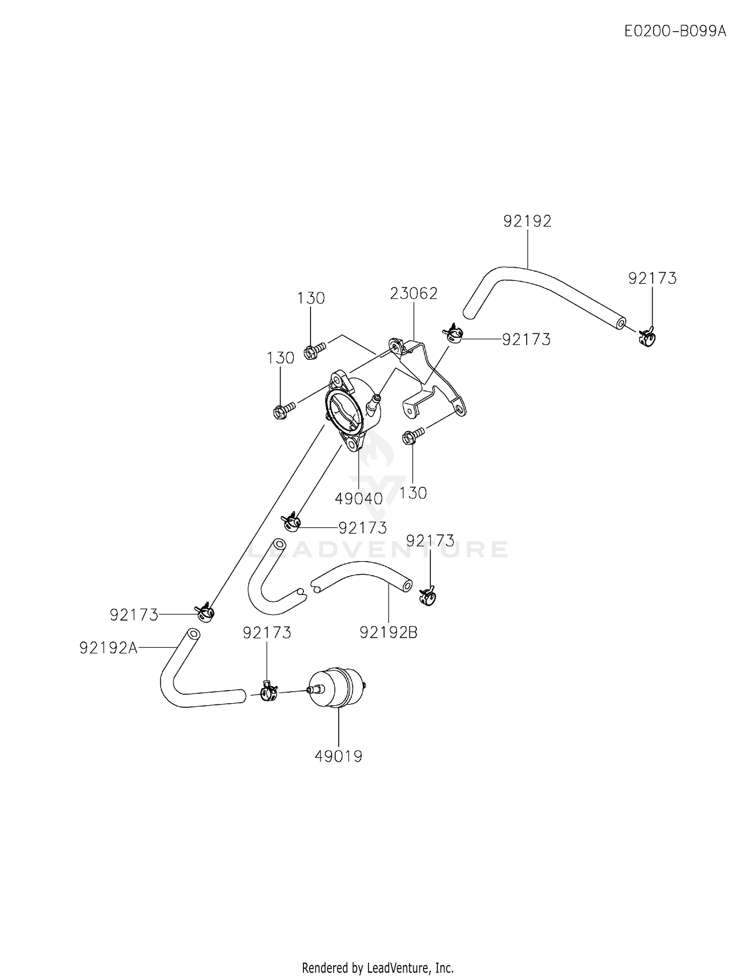 FX921V-DS13 FUEL TANK & FUEL VALVE
