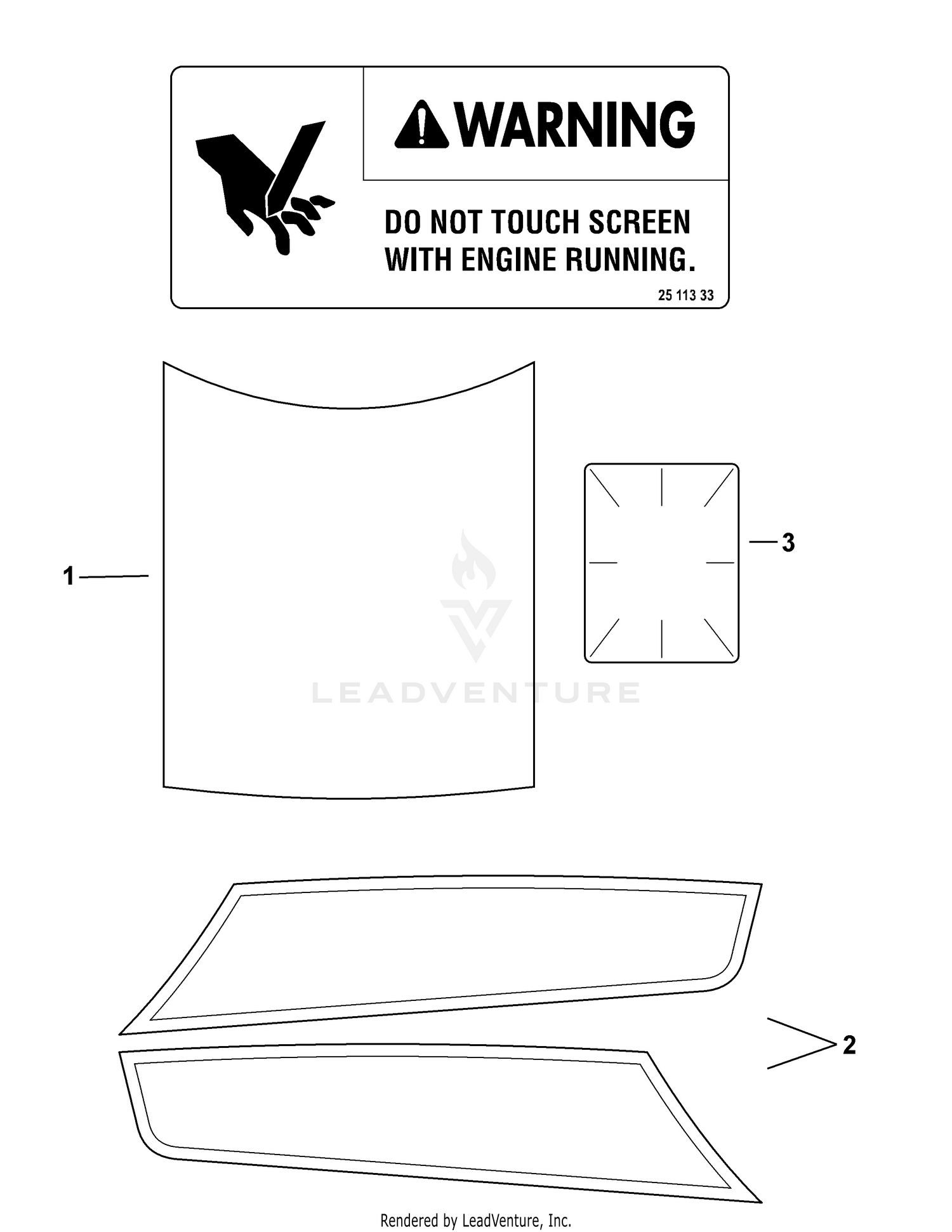 Engine SV540-0219 Labels