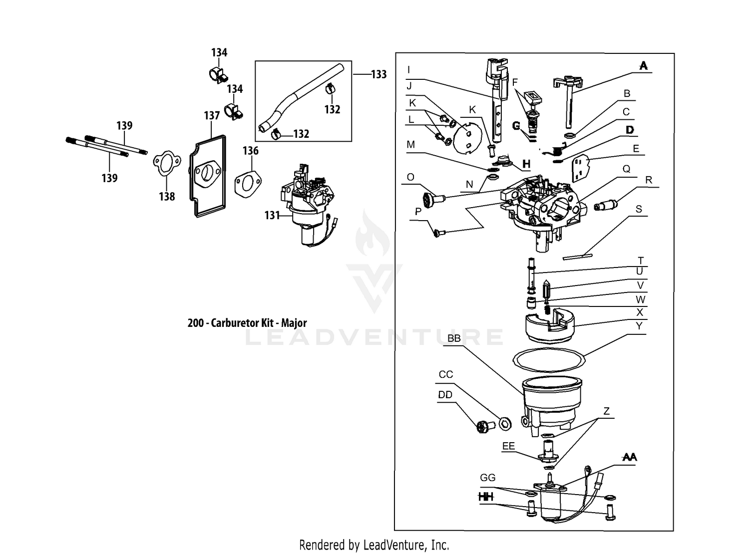 4P90JUB Carburetor Assembly