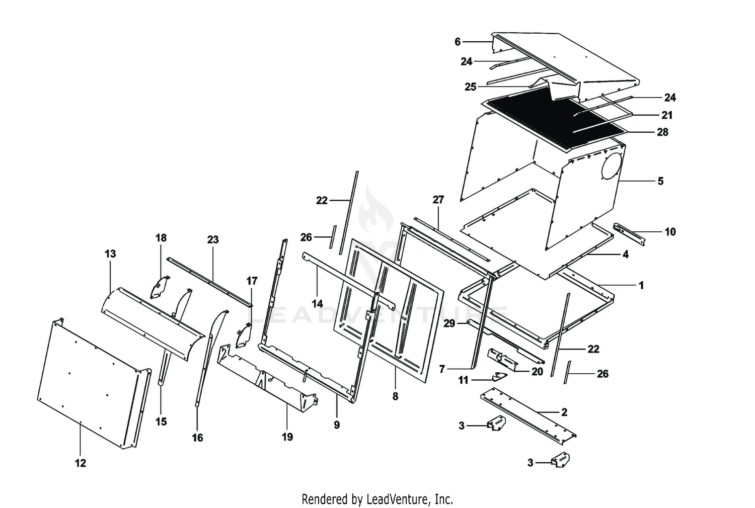 A2226 6512 Box Assembly / Base Model