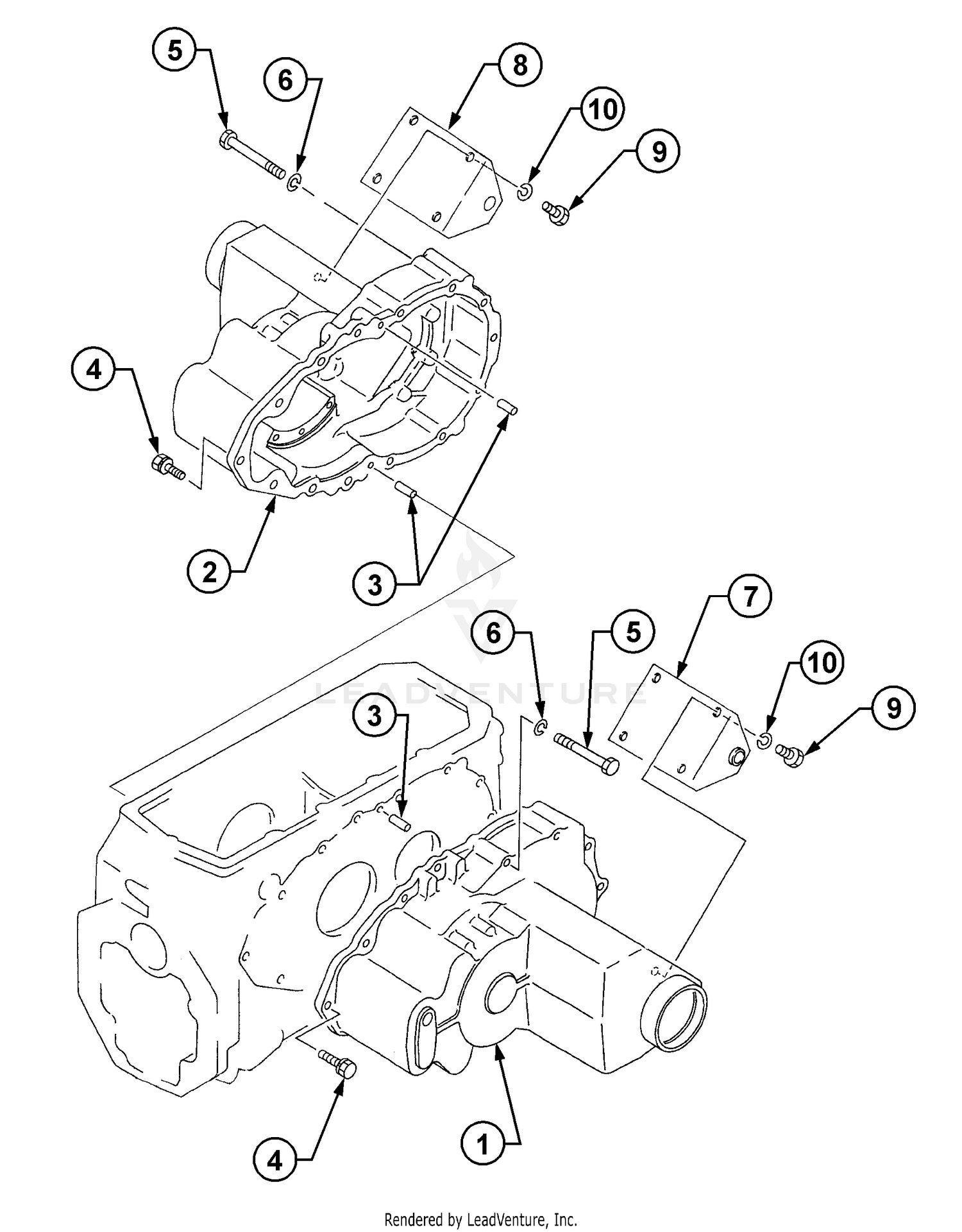 Axle, Rear - Case