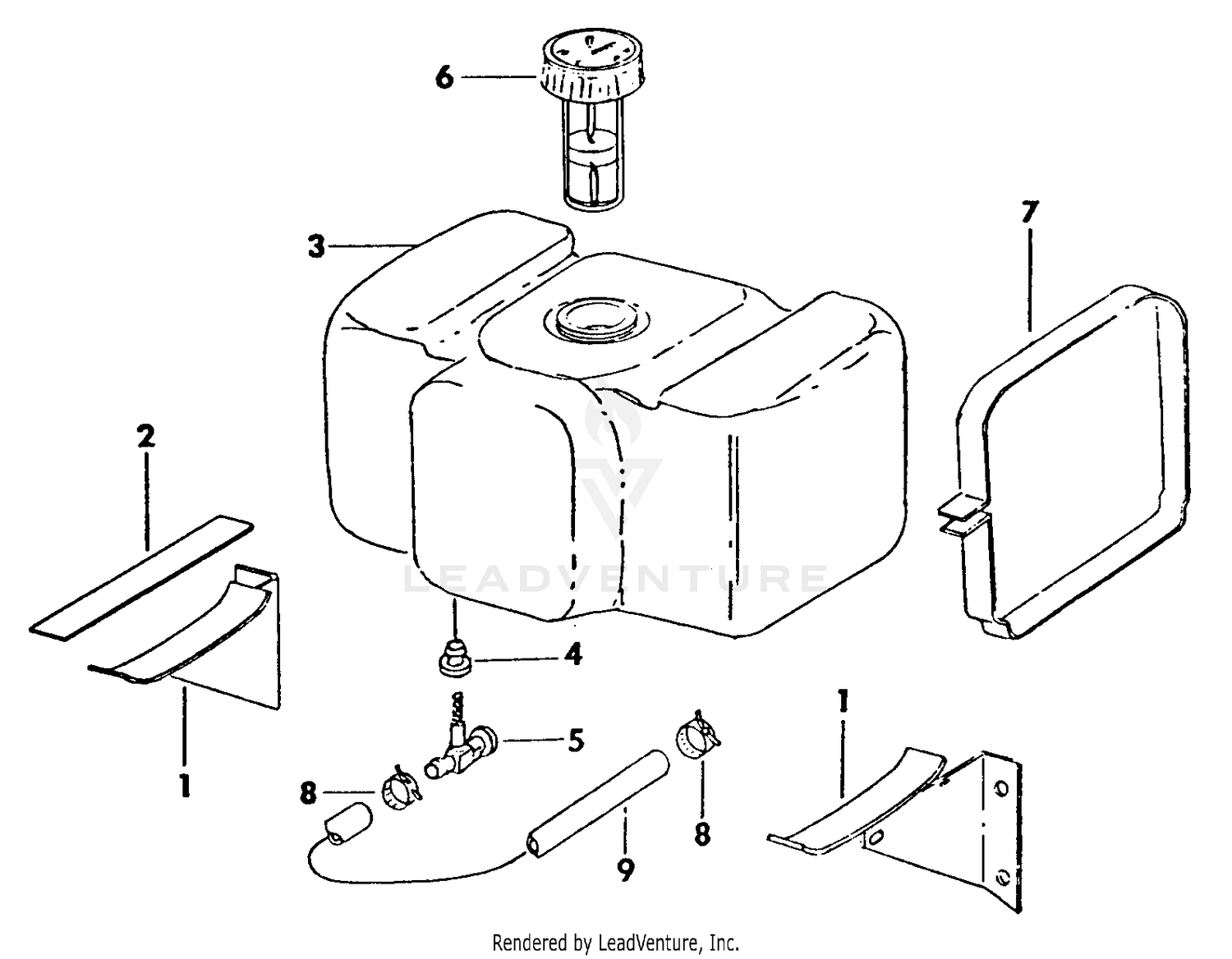 Cub Cadet 800 2050050U 2050510U 2050520U Fuel Tank Connections