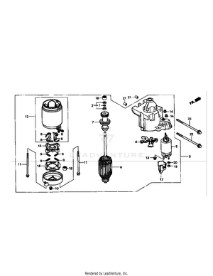 Cub Cadet M54-HN (53CB5ETW750) (Tank) 24HP Honda V-Twin OHV 